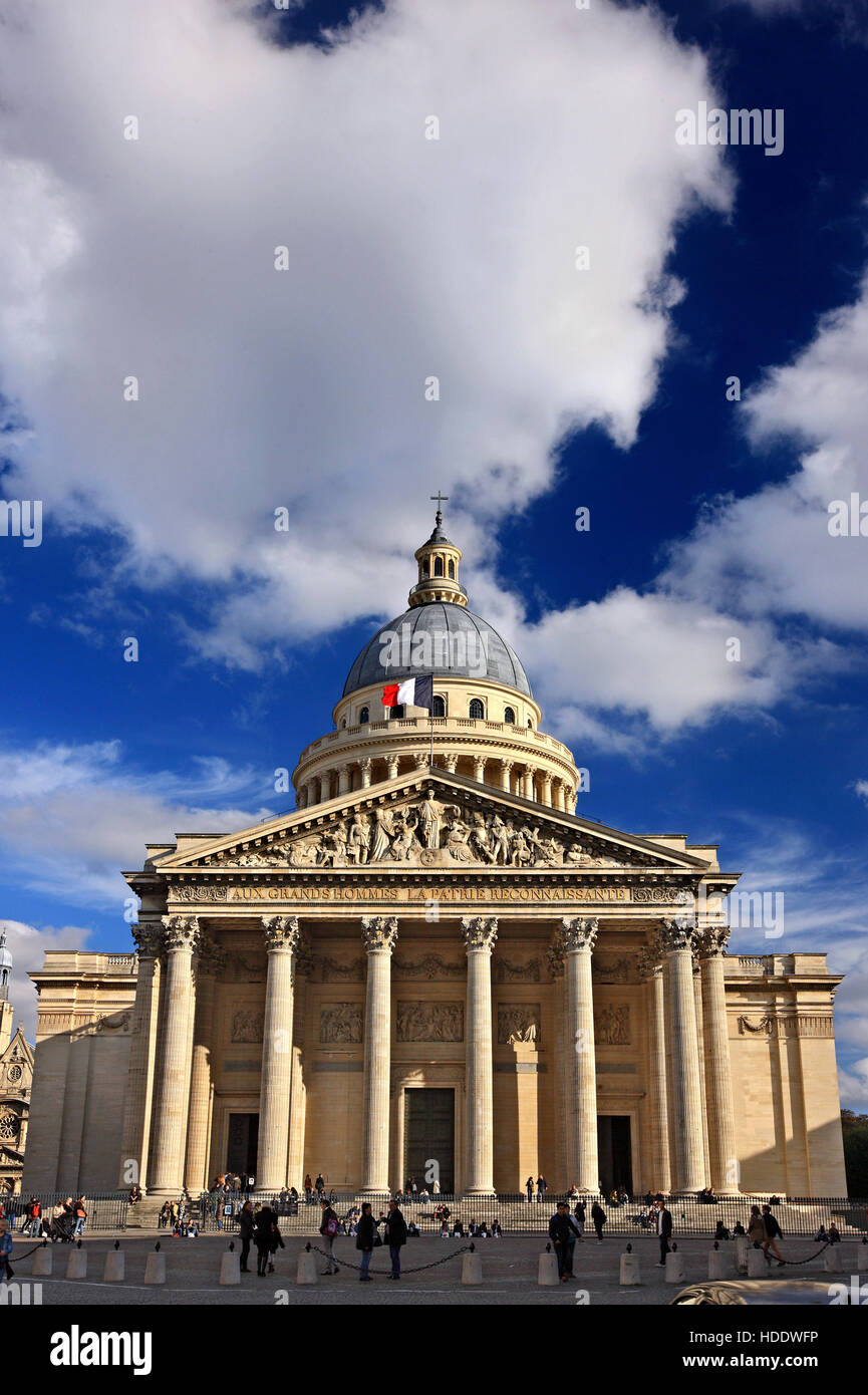 The Pantheon, Quartier Latin, Paris, France. Stock Photo