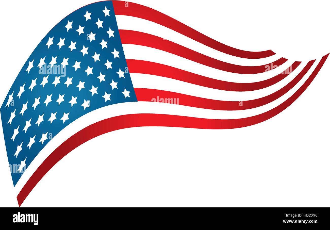 united states of america flag vector illustration design Stock Vector ...