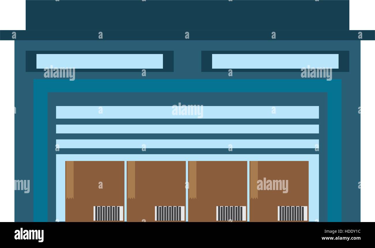 building warehouse cardboard boxes cargo Stock Vector Image & Art Alamy