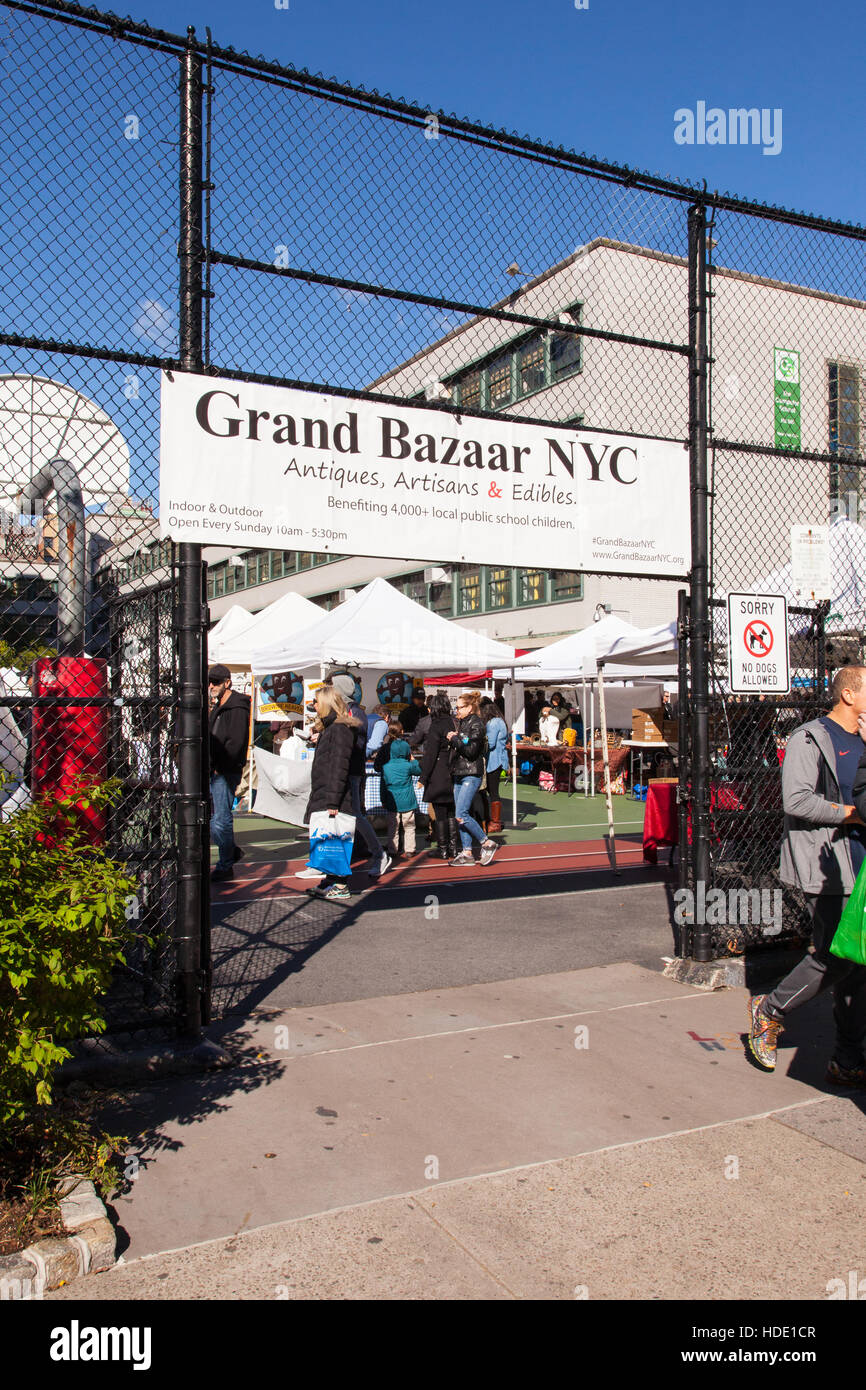 The Grand Bazaar Sunday market, Upper West Side of Manhattan, New York
