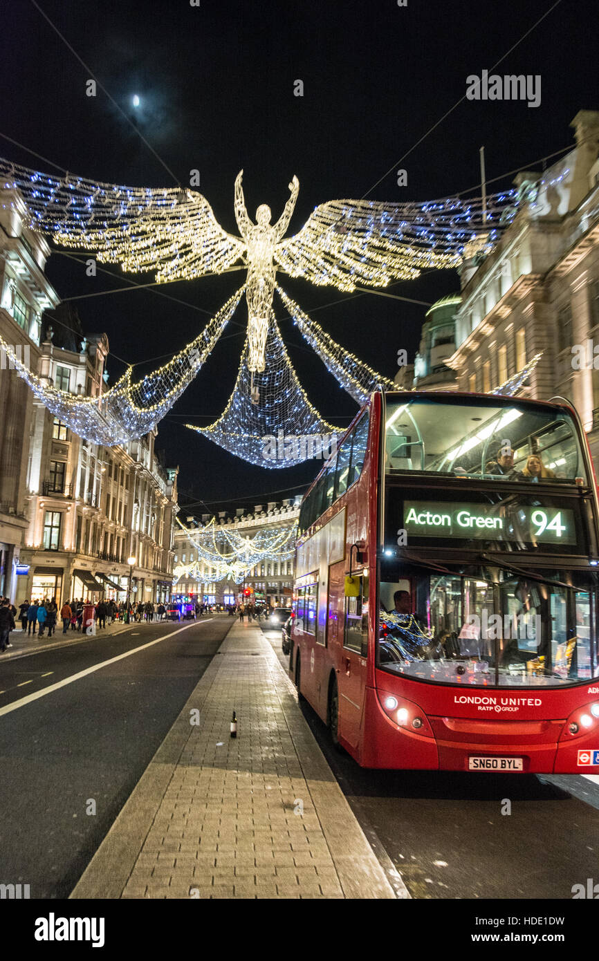 Christmas lights in London's West End, UK Stock Photo Alamy