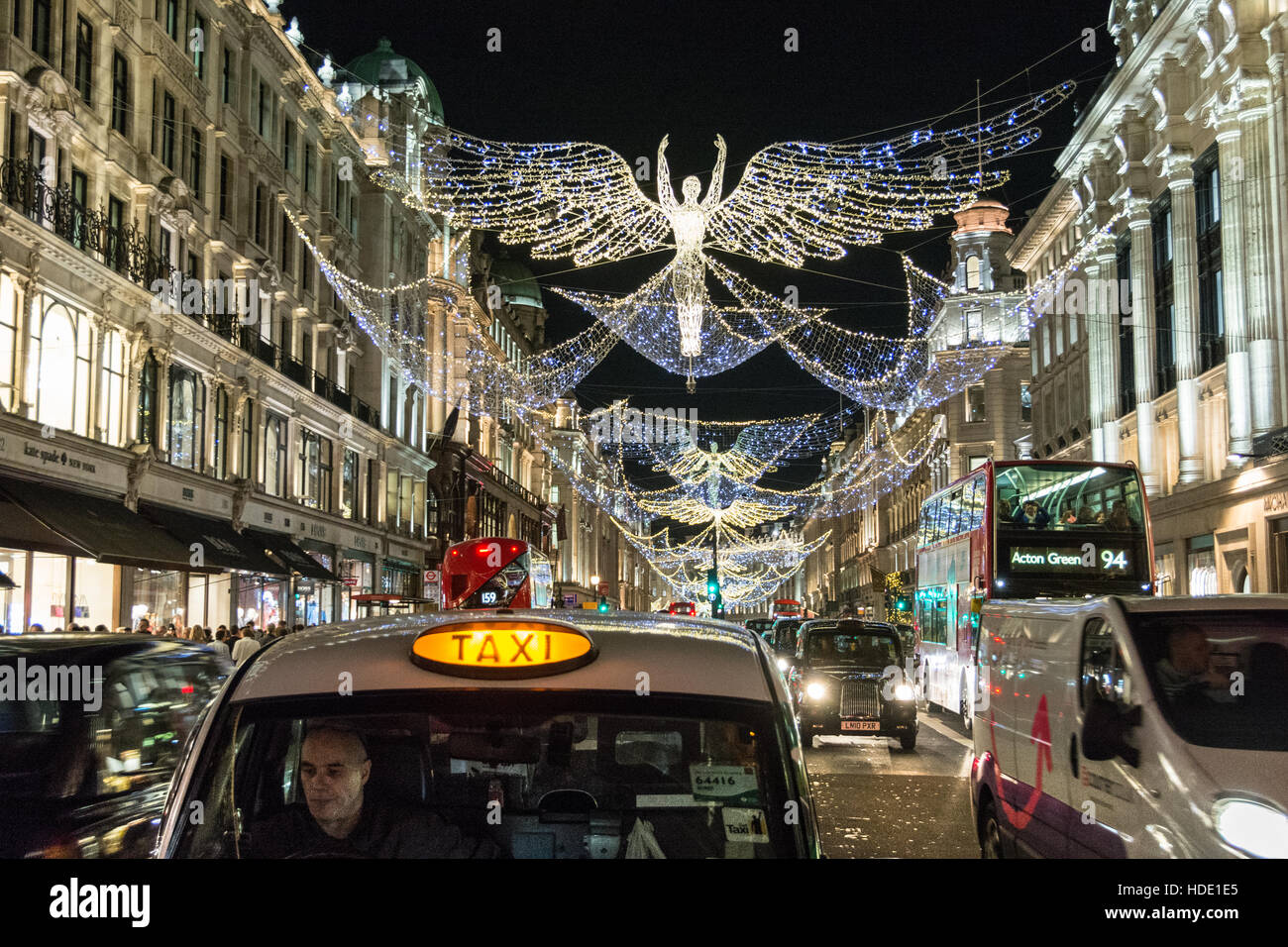Regent street christmas decorations hires stock photography and images Alamy