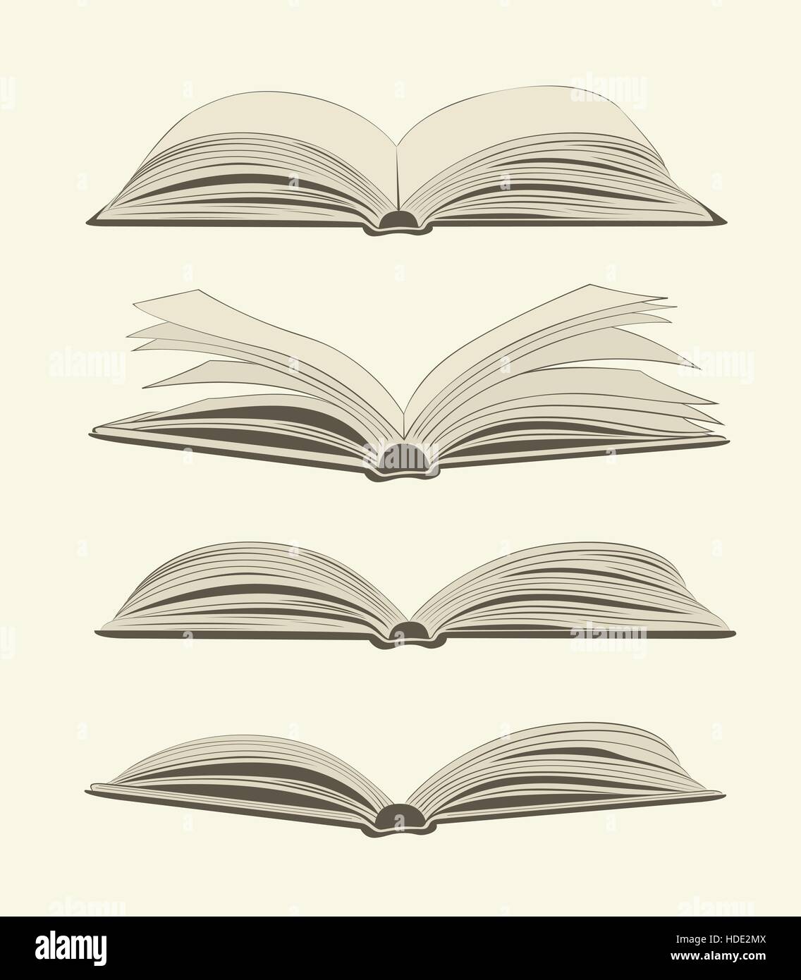 open book hand drawn sketch Stock Vector Image & Art - Alamy