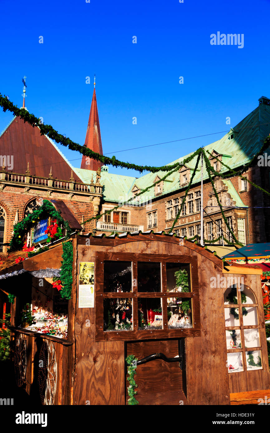 Bremen Christmas Market, Germany. 2016. Stock Photo