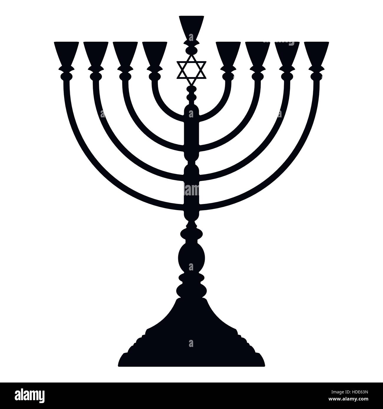 Hanukkah menorah vector Stock Vector Image & Art Alamy