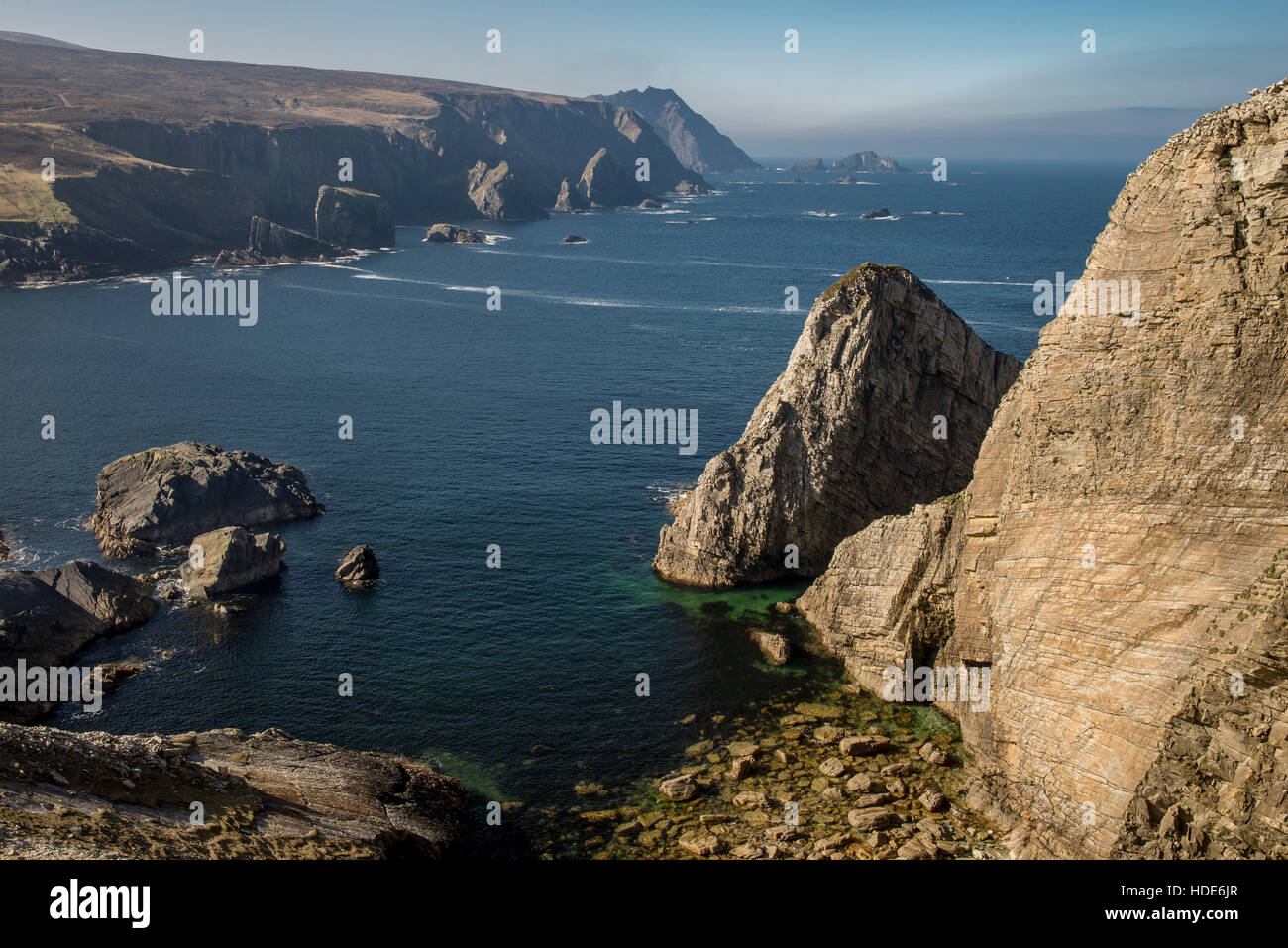 Spectacular coast of county Donegal. An Port. Stock Photo