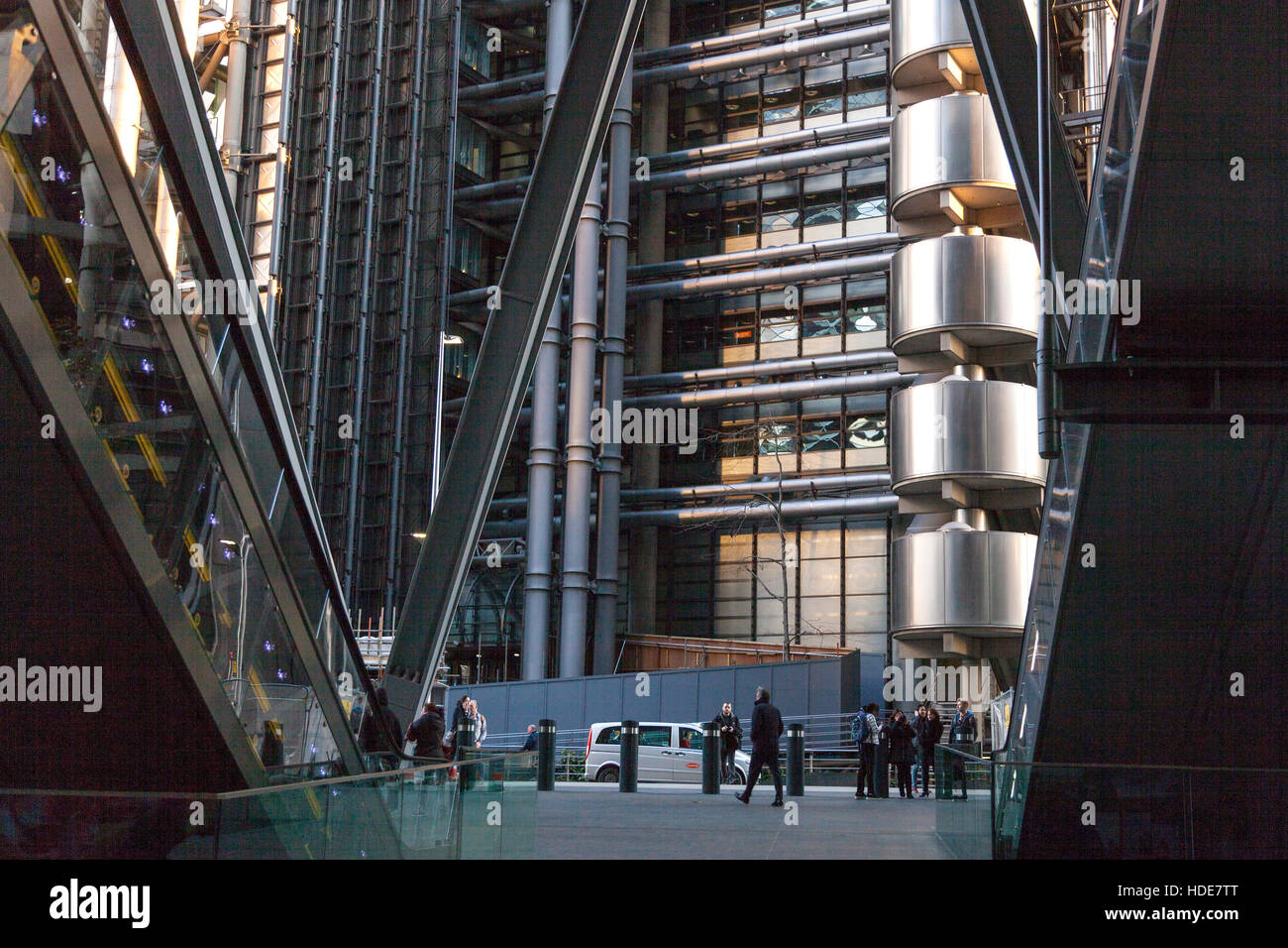 View of the Lloyds of London Building seen from the Leadenhall building Stock Photo