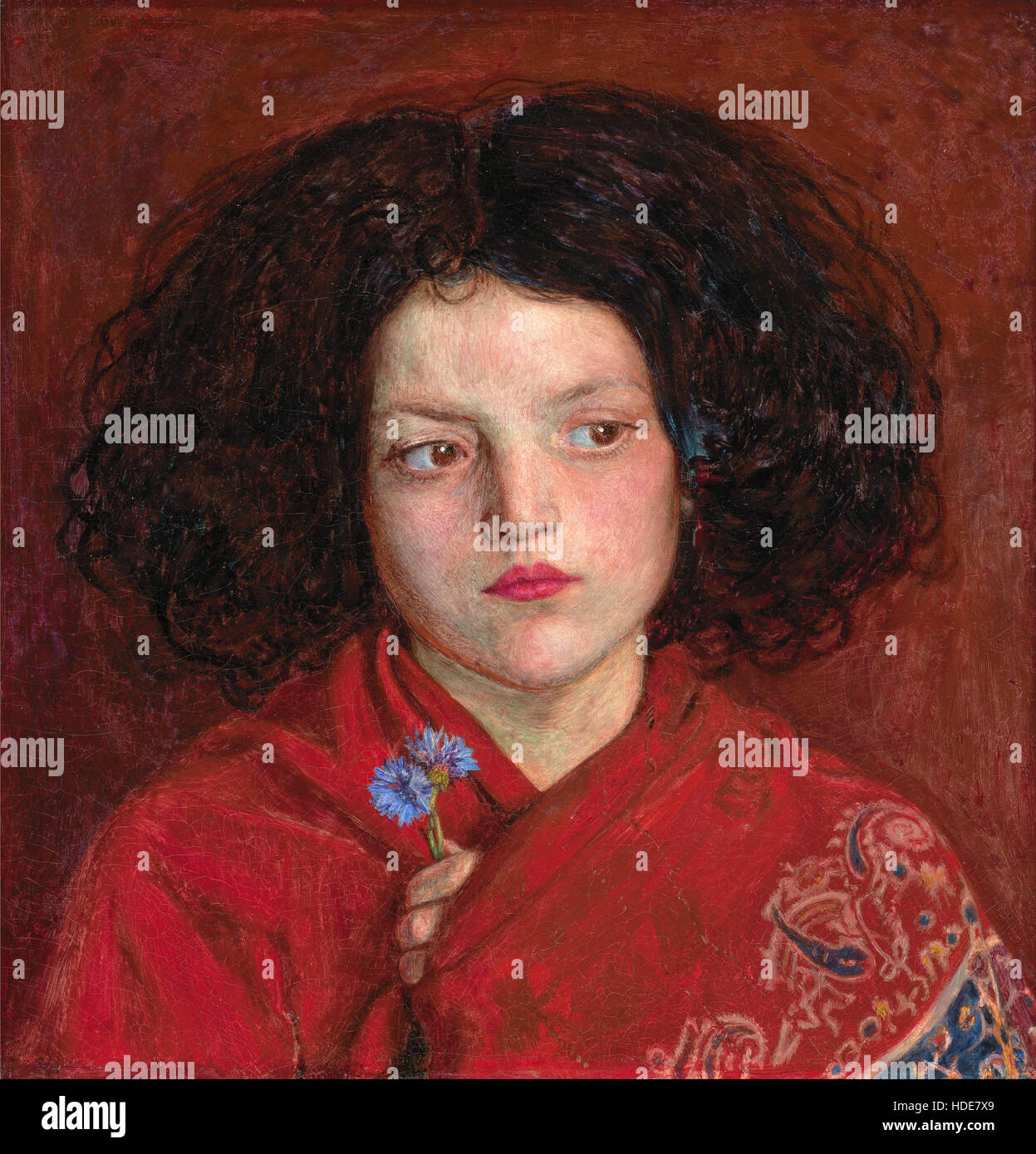 The Irish Girl by Ford Madox Brown Stock Photo