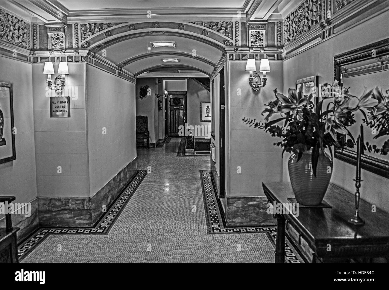 The lobby Black and White Stock Photos & Images - Alamy