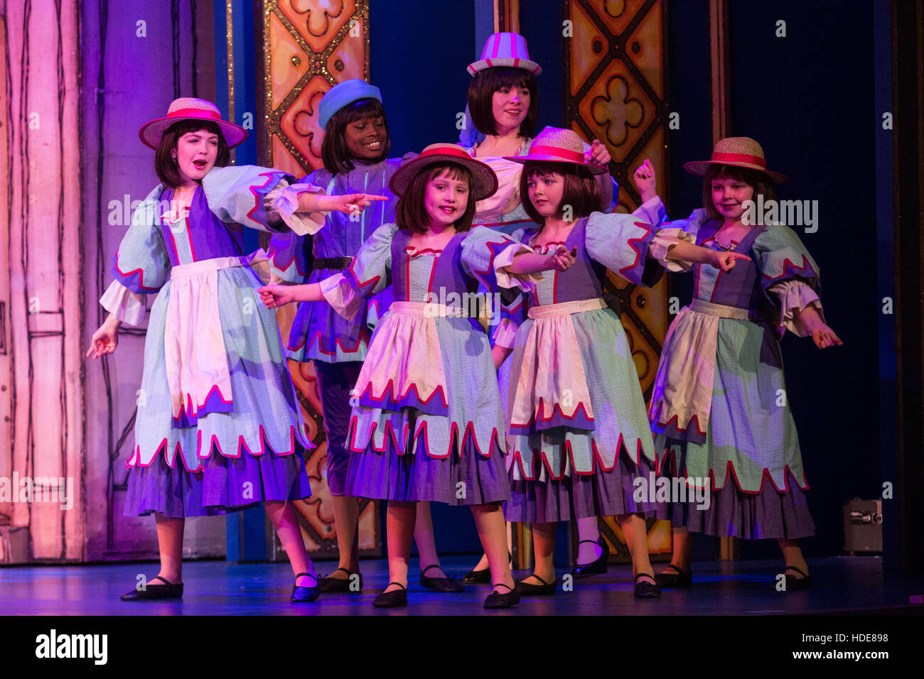 Dress rehearsal of the Christmas panto Dick Whittington at the New