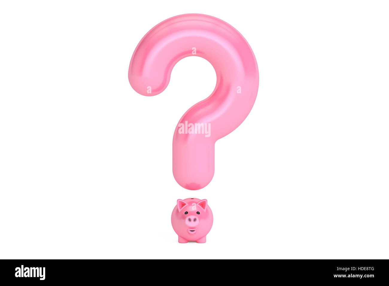 piggy bank question concept, 3D rendering isolated on white background Stock Photo Alamy