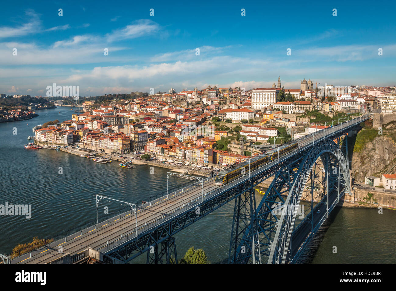 Nice view of Porto in Portugal Stock Photo