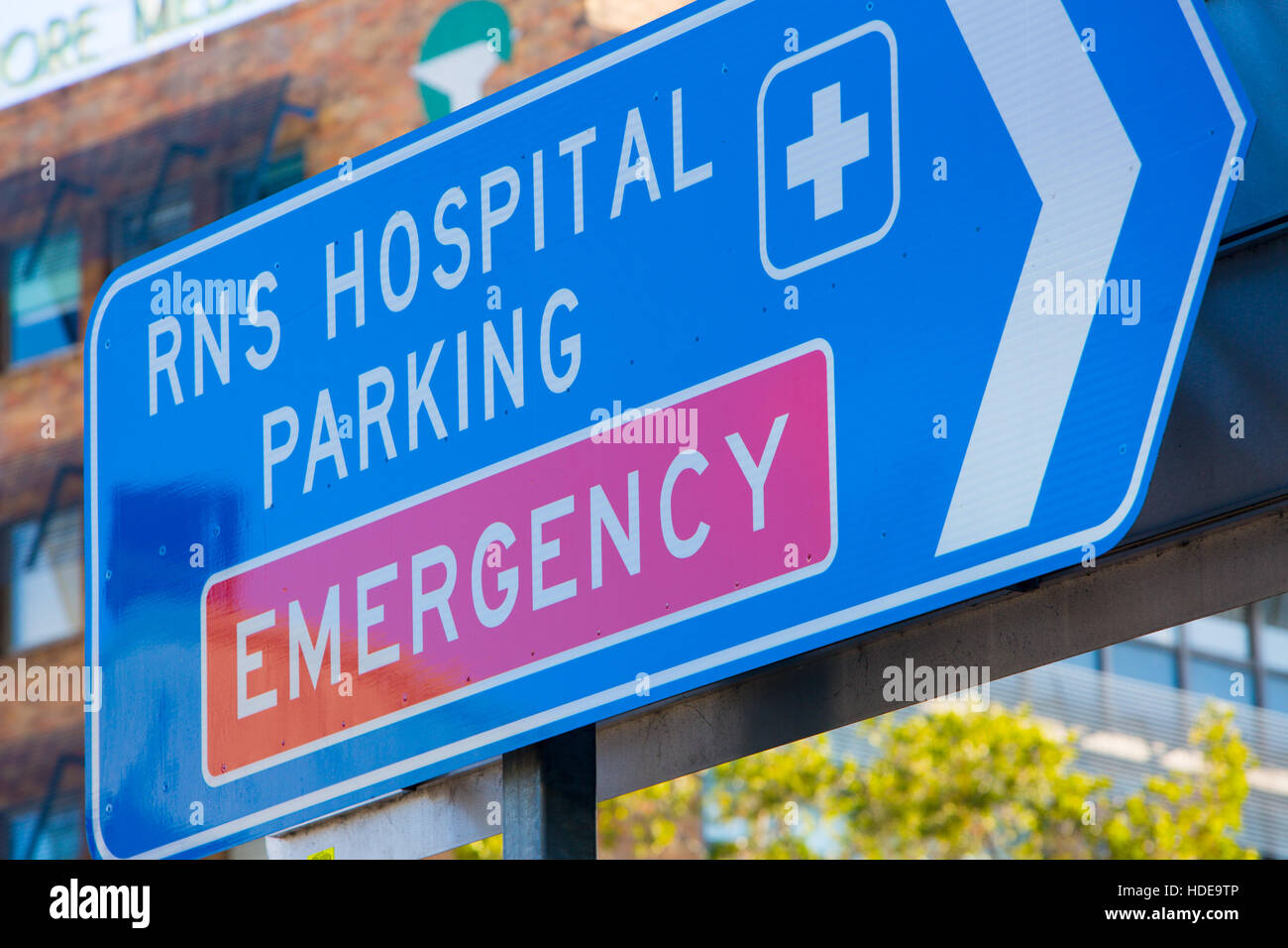 Sign for Royal North Shore hospital in Sydney,Australia Stock Photo