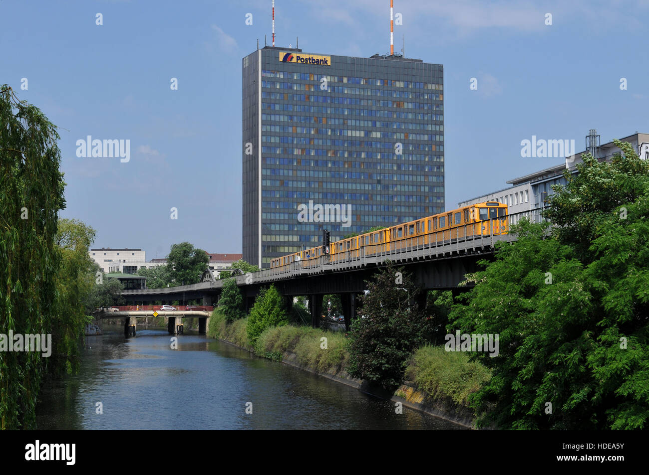 Postbank Hochhaus, Hallesches Ufer, Kreuzberg, Berlin, Deutschland Stock Photo