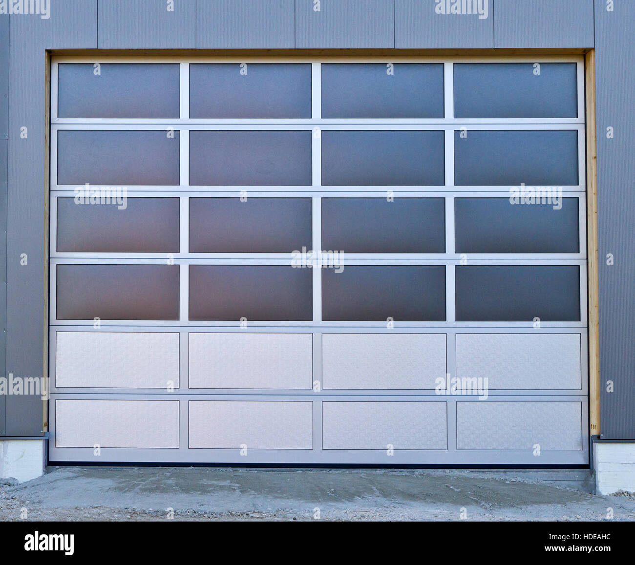 Modern portal of a business building Stock Photo