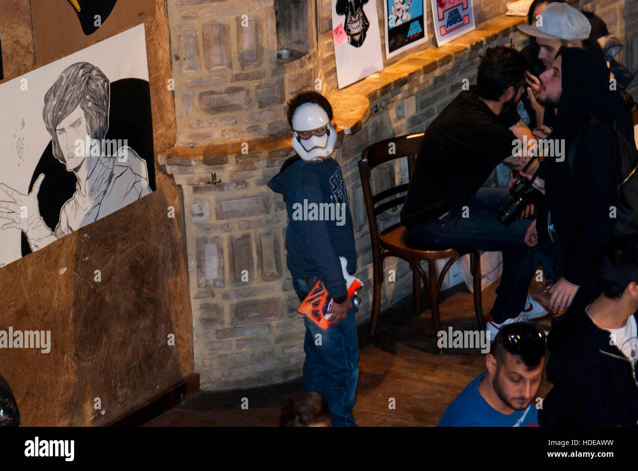 Athens, Greece. 10th Dec, 2016. The first Athens STAR WARS Day organised  today from "Street Production" for all Greek fans of the franchise of STAR  WARS. © Dimitrios Sotiriou/Pacific Press/Alamy Live News