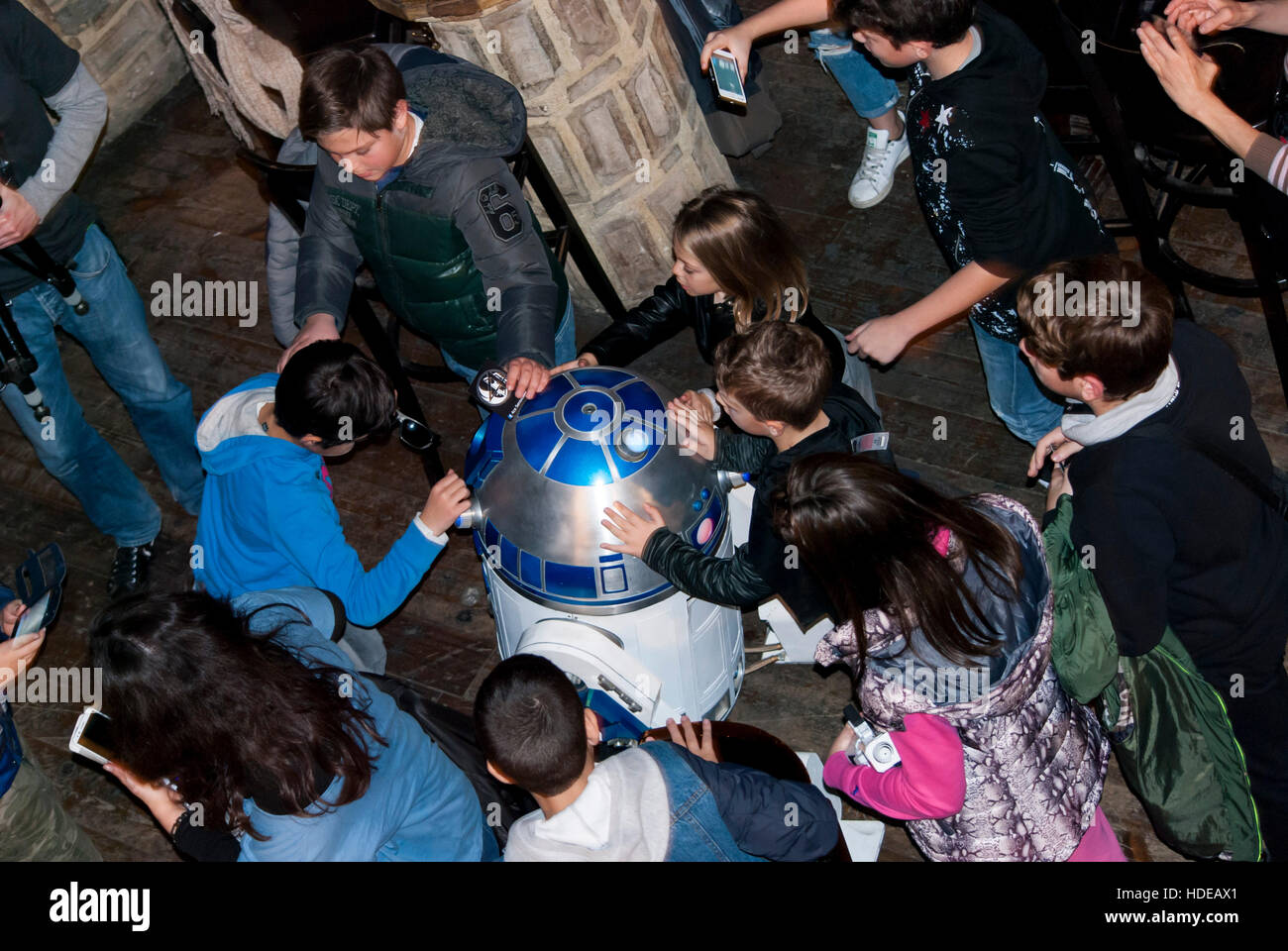 Athens, Greece. 10th Dec, 2016. The first Athens STAR WARS Day organised today from 'Street Production' for all Greek fans of the franchise of STAR WARS. © Dimitrios Sotiriou/Pacific Press/Alamy Live News Stock Photo