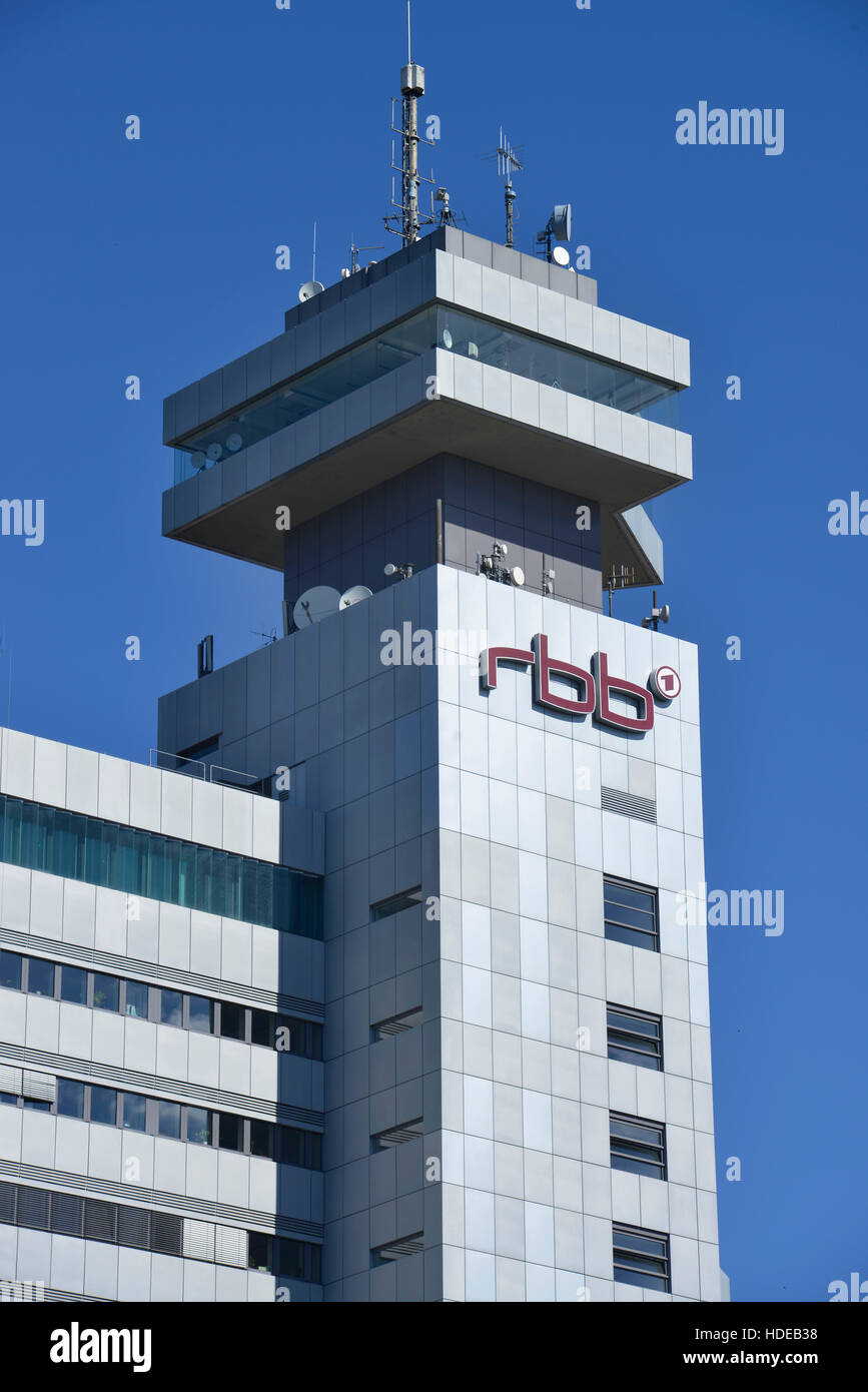 RBB-Hochhaus, Masurenallee, Westend, Charlottenburg, Berlin, Deutschland Stock Photo