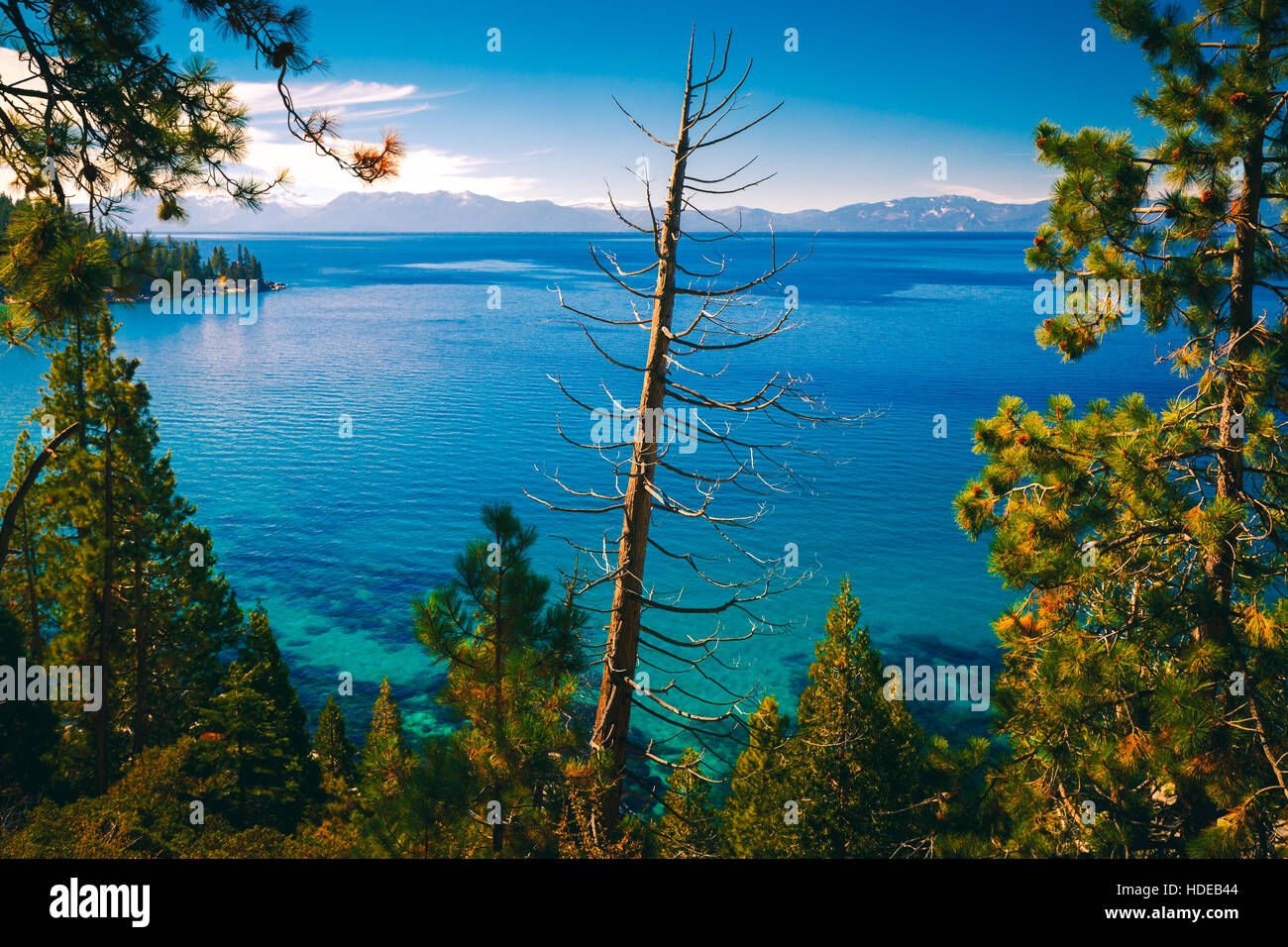 East shores of Lake Tahoe, Nevada Stock Photo