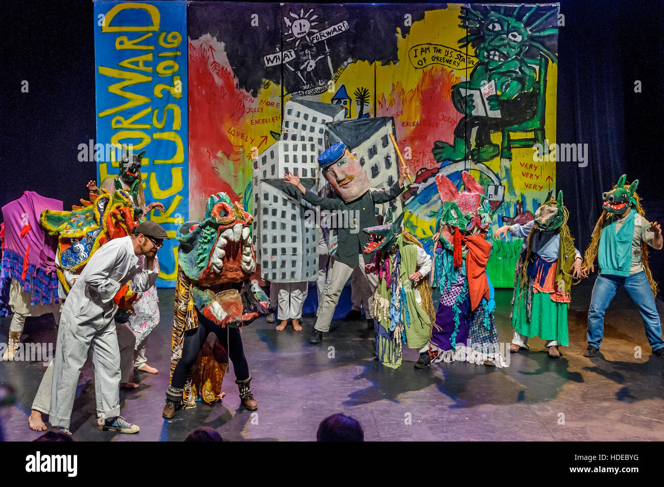 New York, United States. 10th Dec, 2016. Bread and Puppet Theater