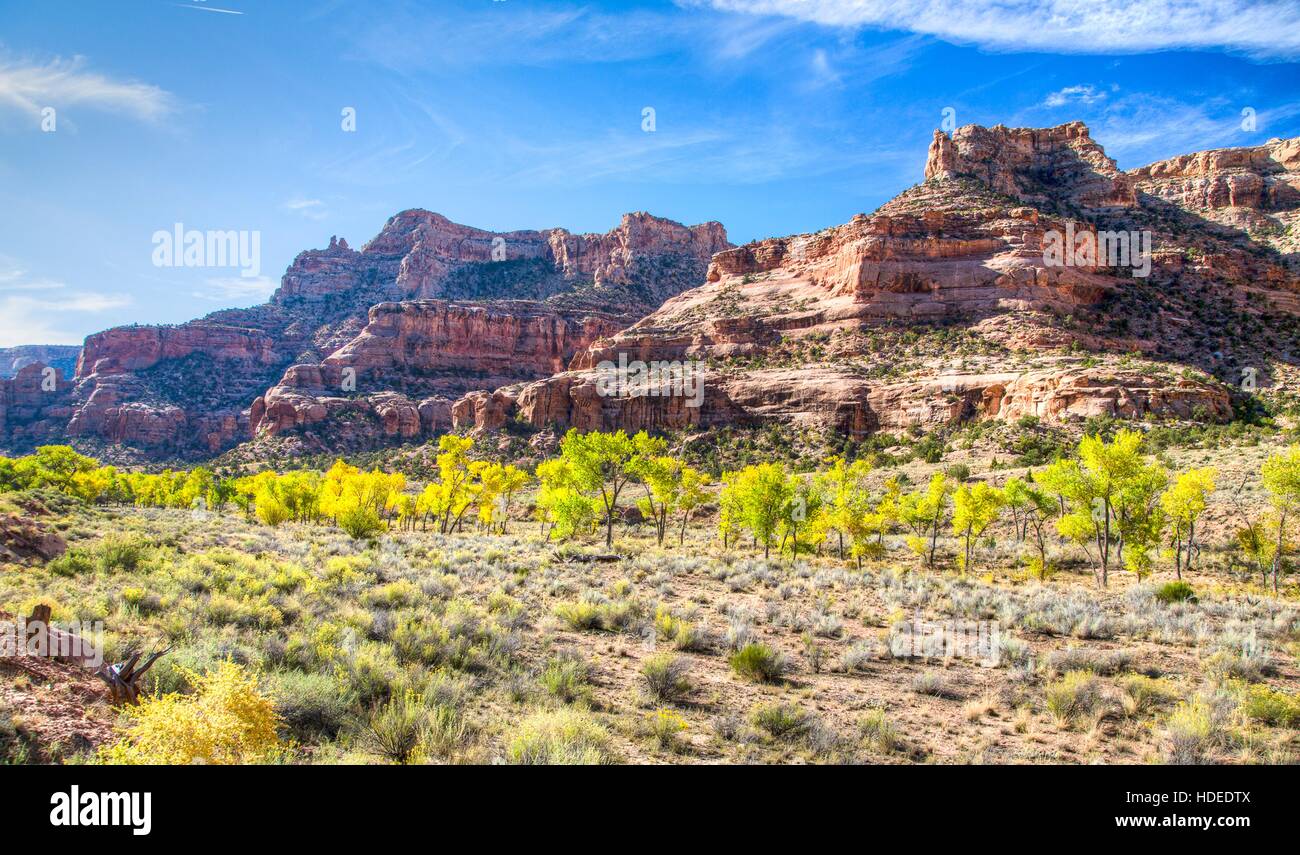 Towers of sandstone rock formations in the San Rafael Swell October 9 ...