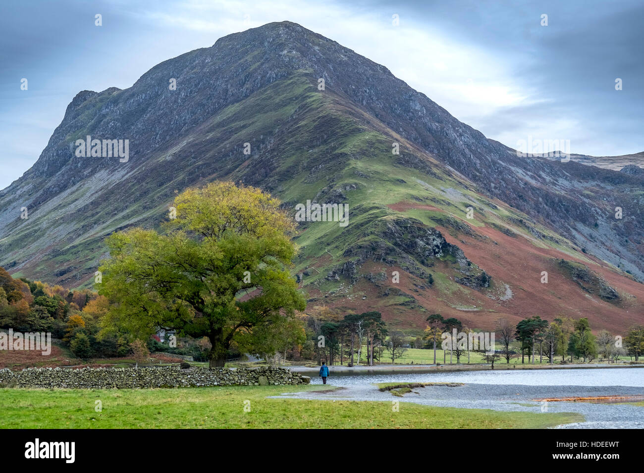 View of Fleetwith Pike, a Fell in the Lake District in Cumbria, in the Autumn Stock Photo