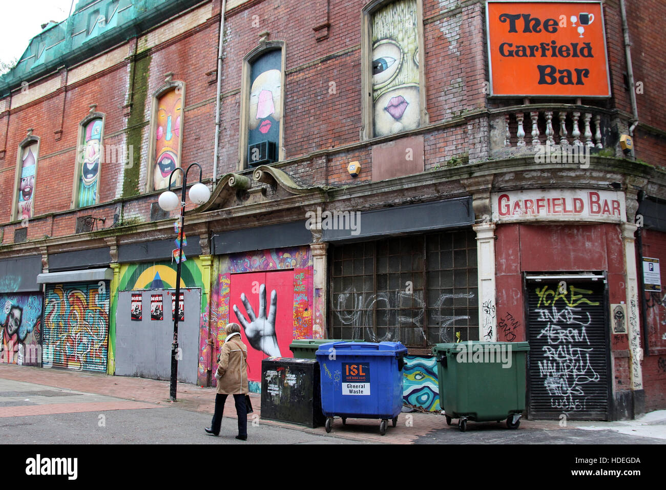 Garfield Street in Belfast City Centre Stock Photo