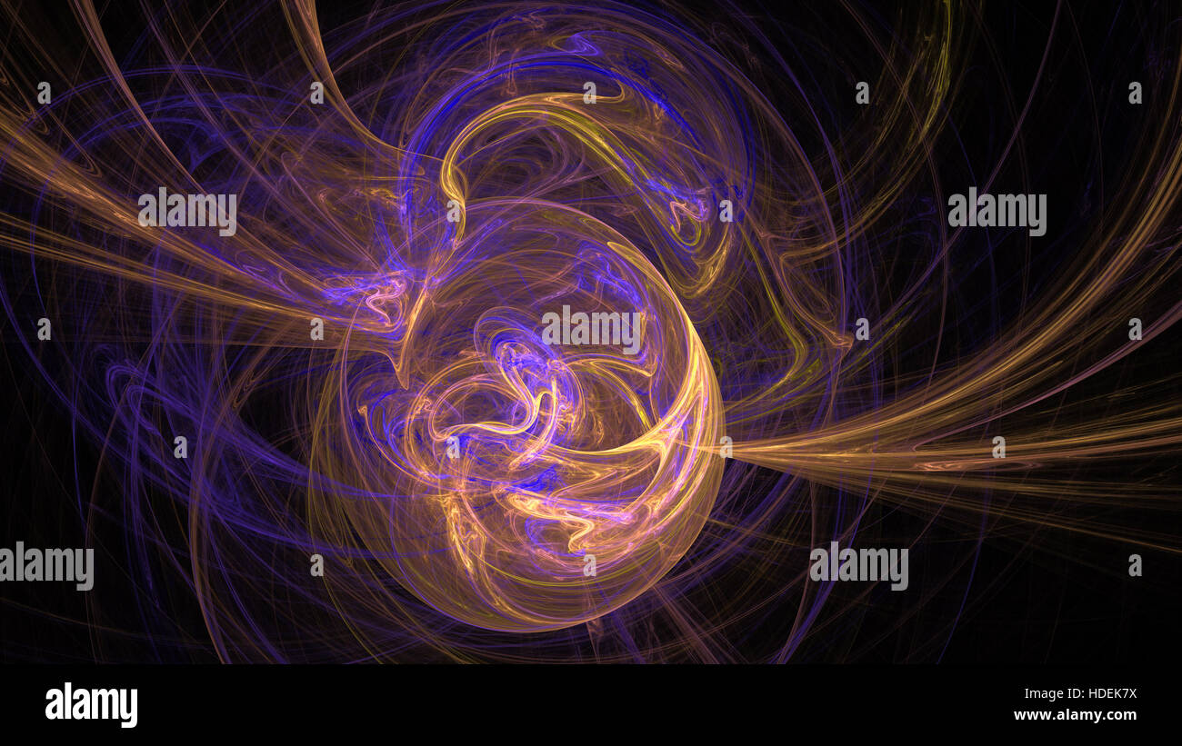 Earth magnetic field abstract background Stock Photo