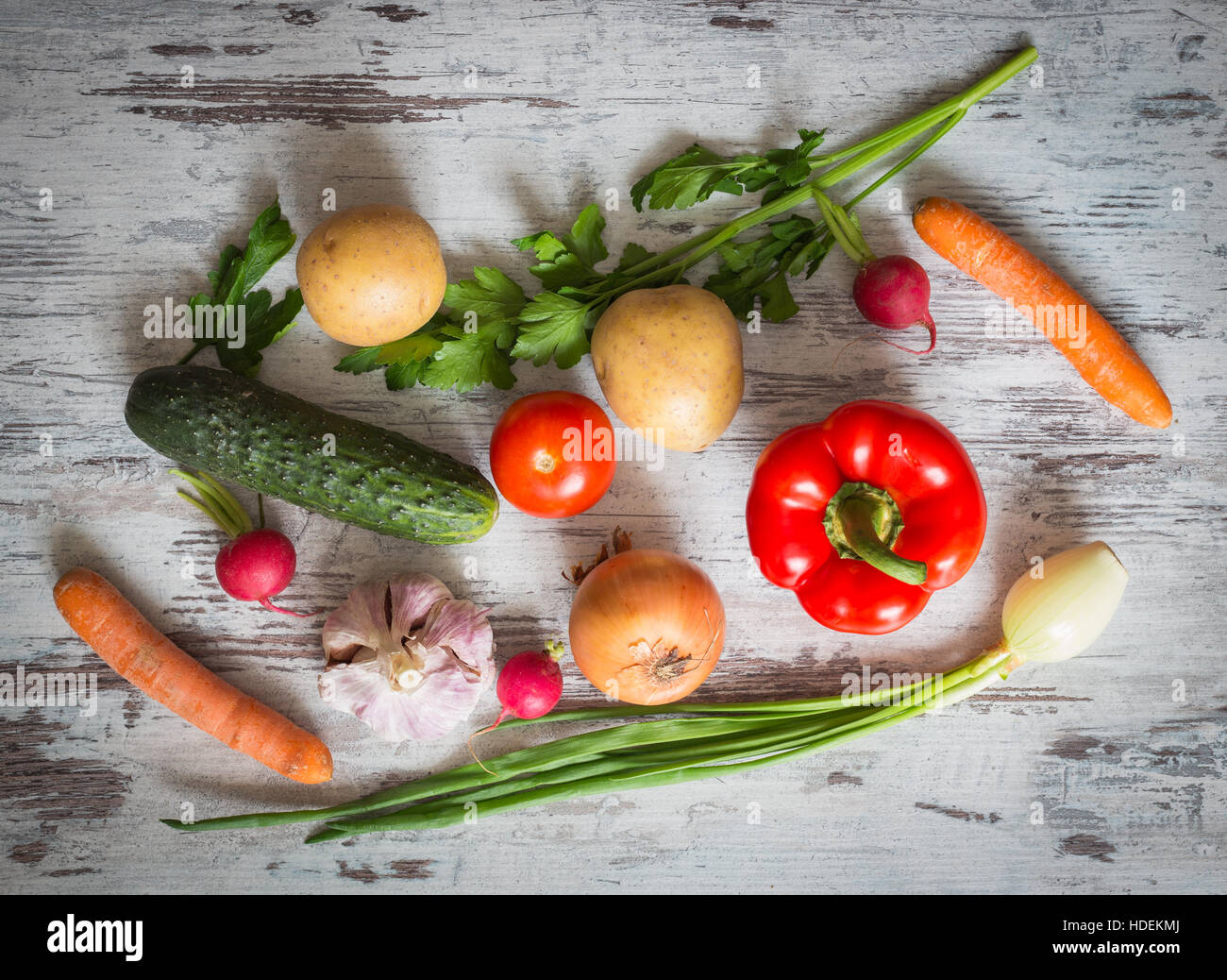 Fresh organic vegetables Healthy Food background Stock Photo - Alamy