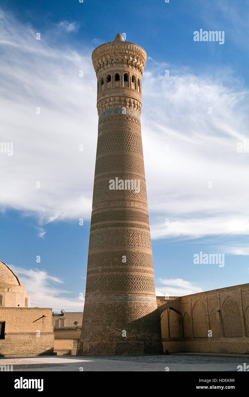 Po-i-Kalyan minaret, Bukhara, Uzbekistan, town on the Silk Road Stock Photo