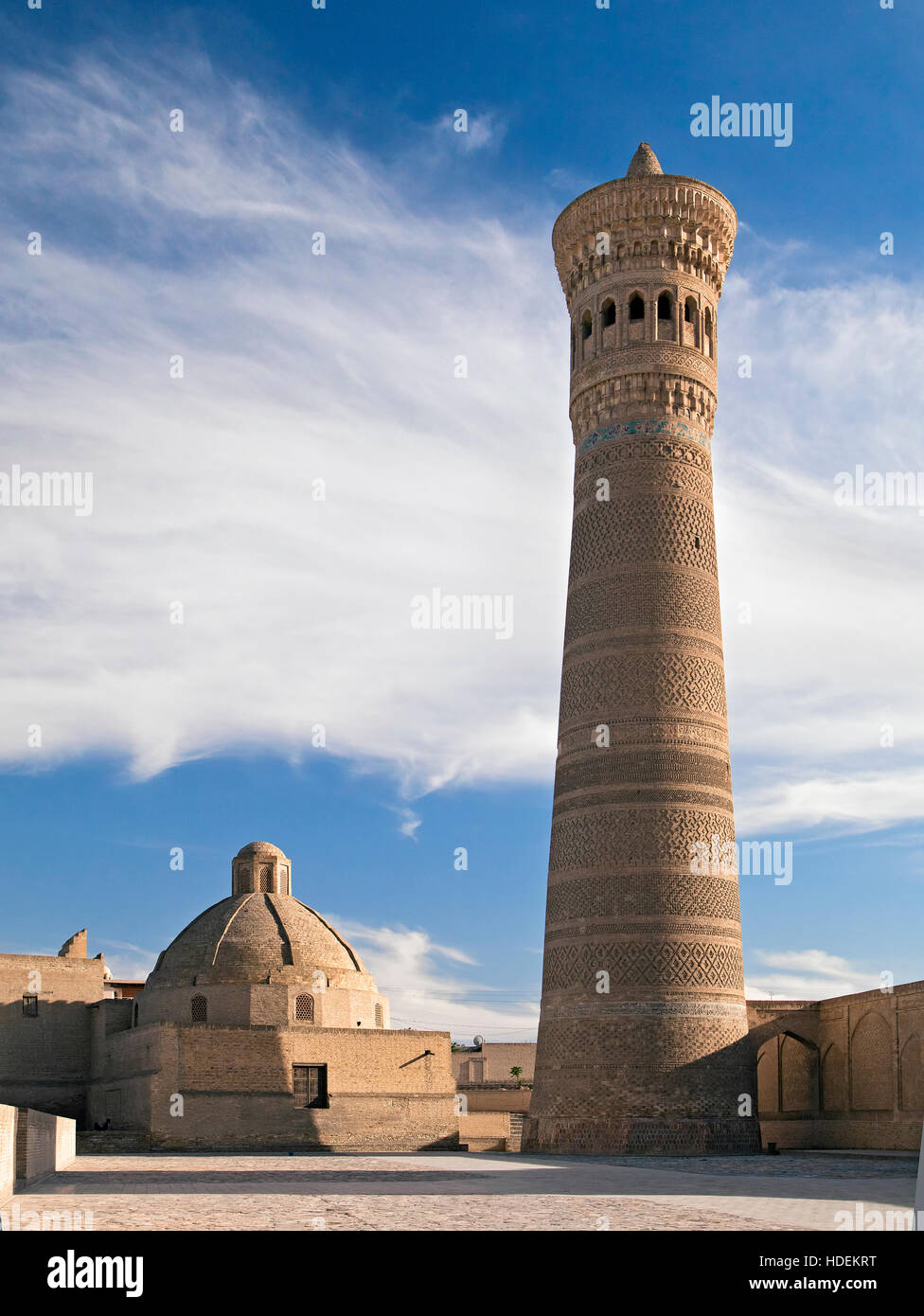 Po-i-Kalyan minaret, Bukhara, Uzbekistan, town on the Silk Road Stock Photo