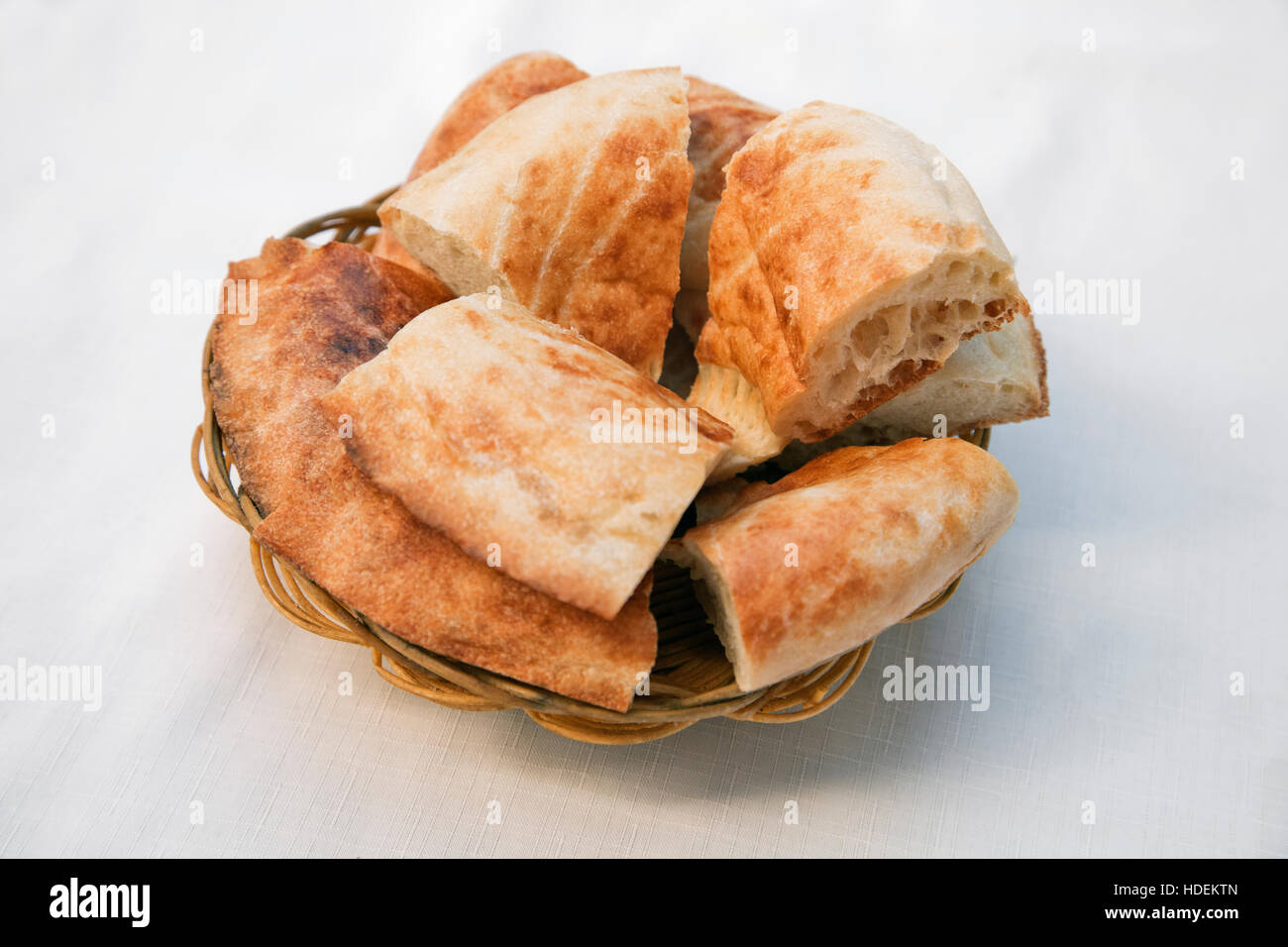 Traditional Uzbek bread lavash on a plate Stock Photo Alamy