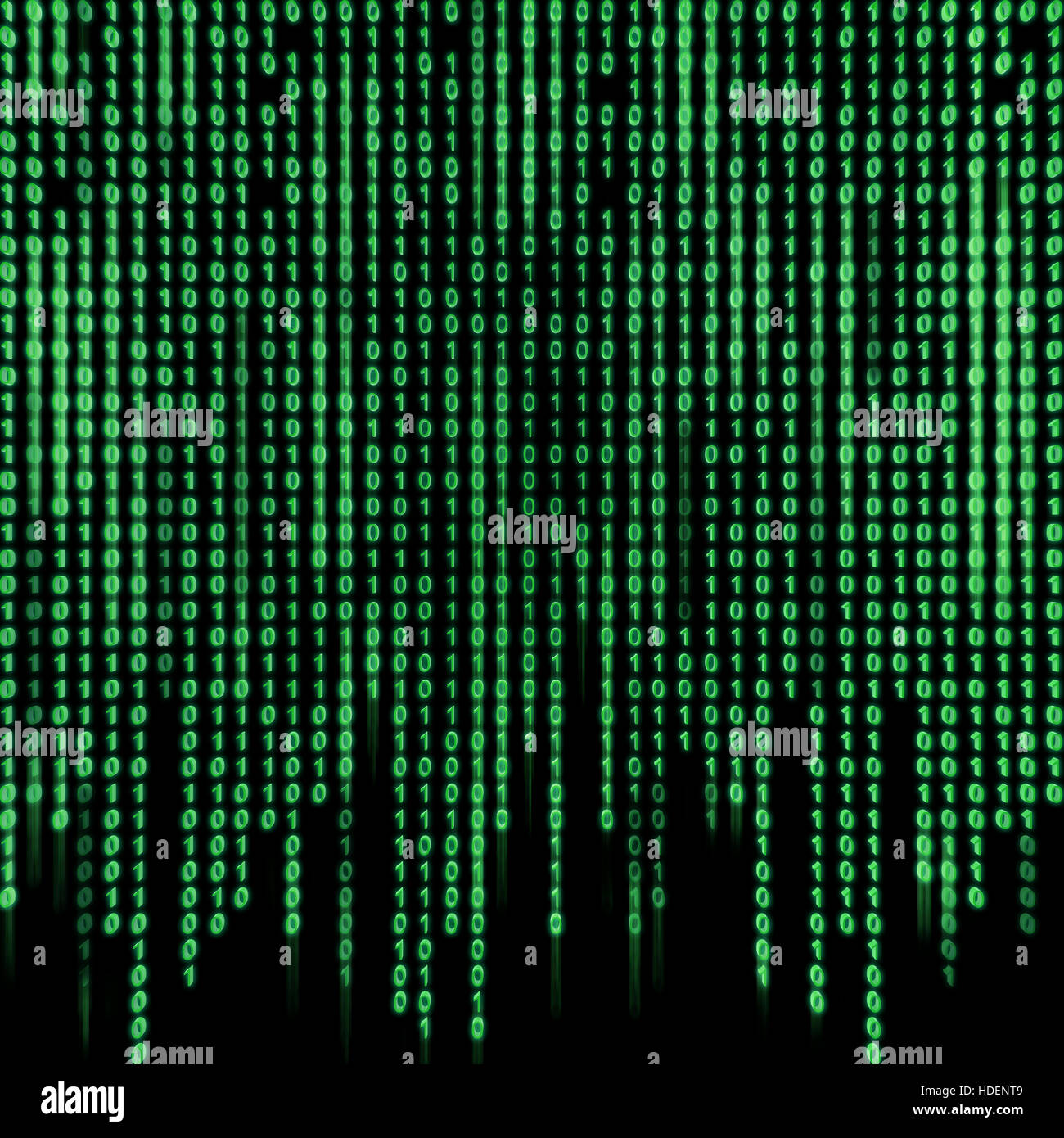 Green binary stream on the screen Stock Photo - Alamy