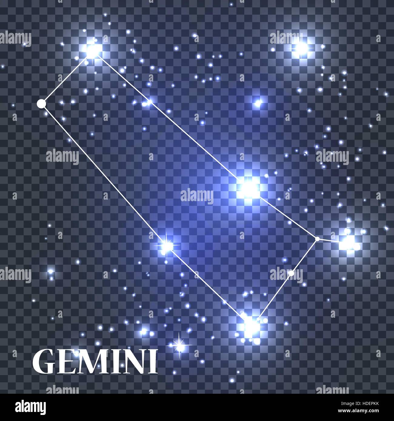 Symbol Gemini Zodiac Sign. Vector Illustration Stock Vector Image & Art ...
