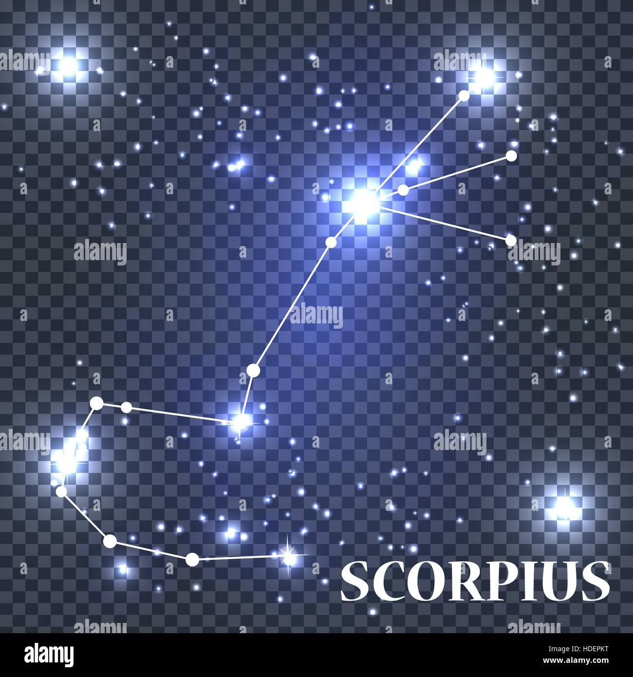 Symbol Scorpius Zodiac Sign. Vector Illustration. Stock Vector