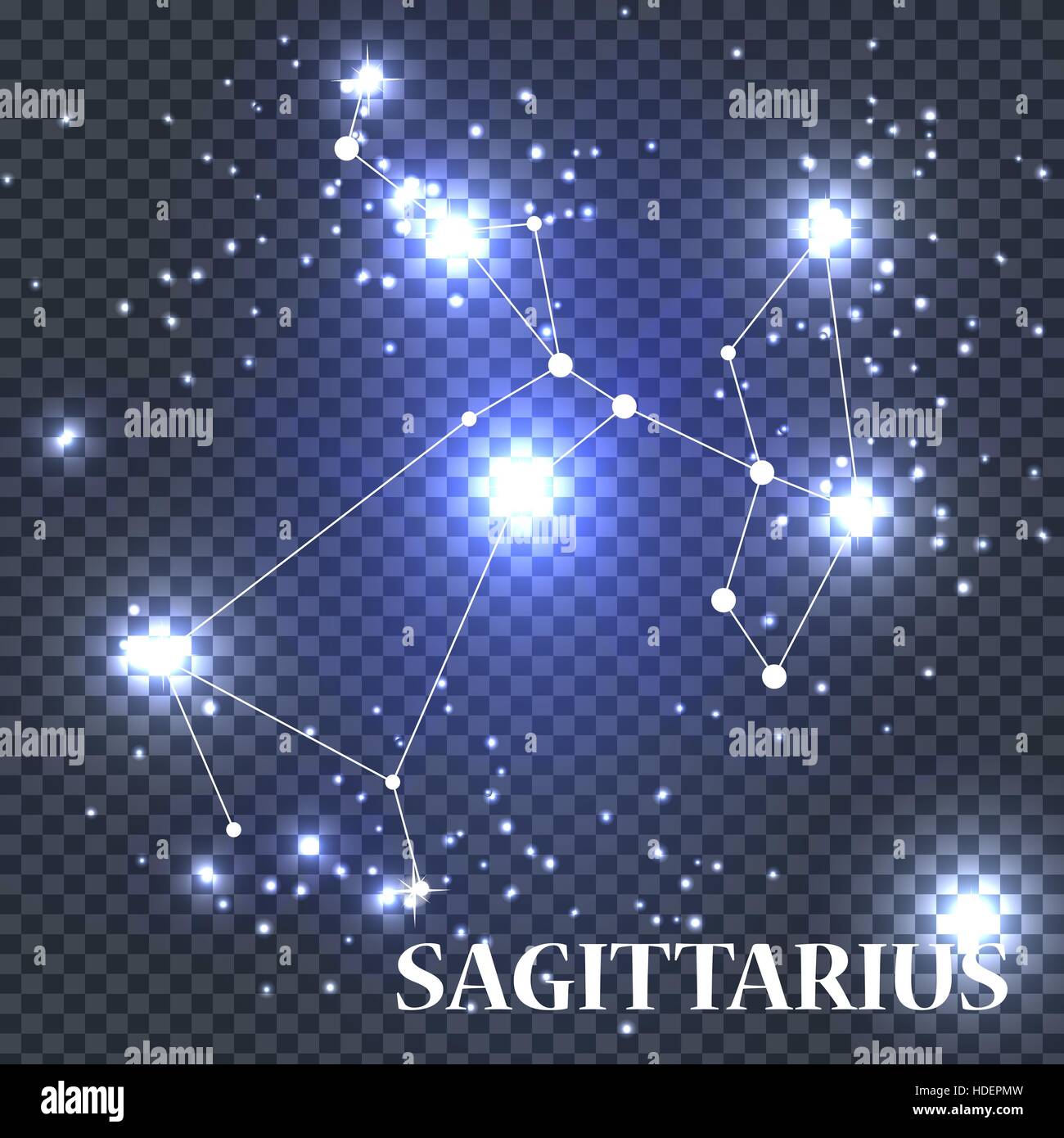 Symbol Sagittarius Zodiac Sign. Vector Illustration Stock Vector Image ...