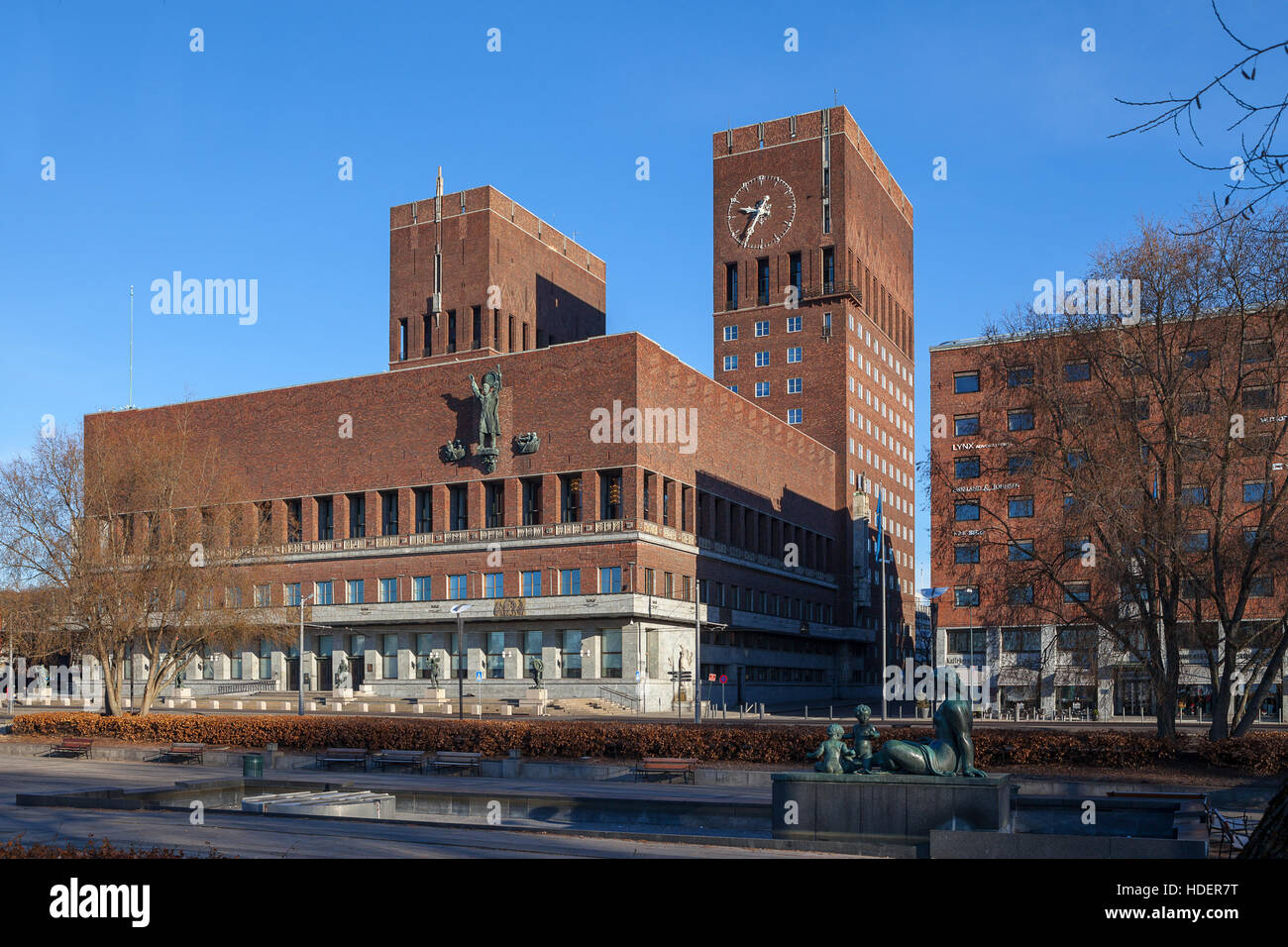 City Hall - Radhuset, Oslo, Norway Stock Photo - Alamy
