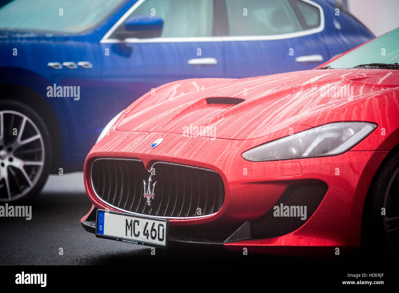 Red Maserati Ghibli Stock Photo - Alamy