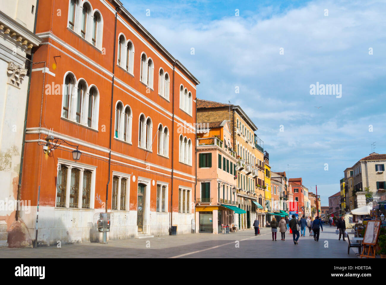 via Garibaldi, Castello, Venice, Veneto, Italy Stock Photo