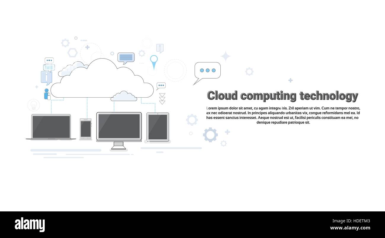 Computer Device Data Cloud Storage Security Thin Line Vector ...