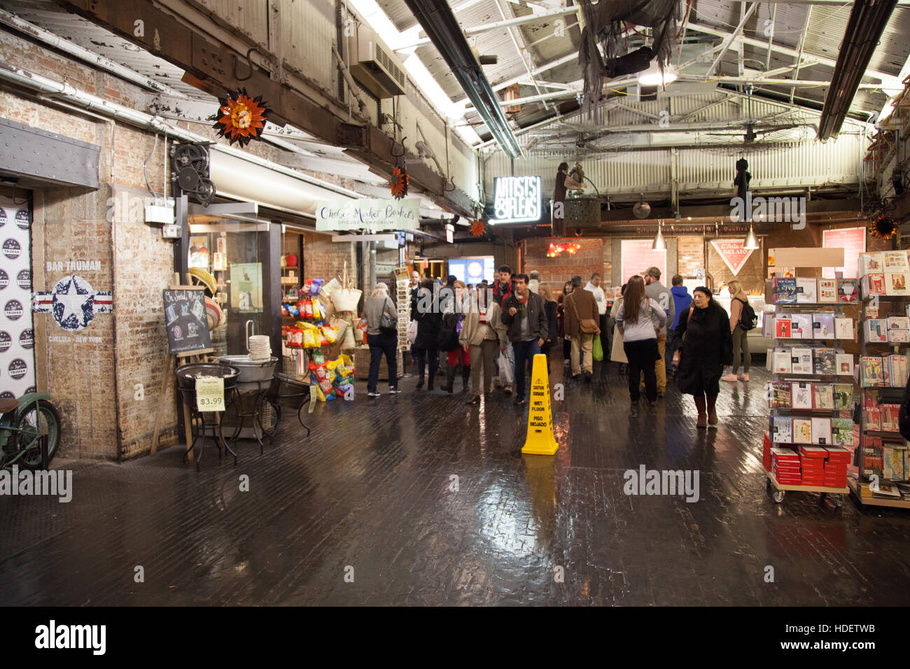 Chelsea Food Market New York City United States Of America Stock