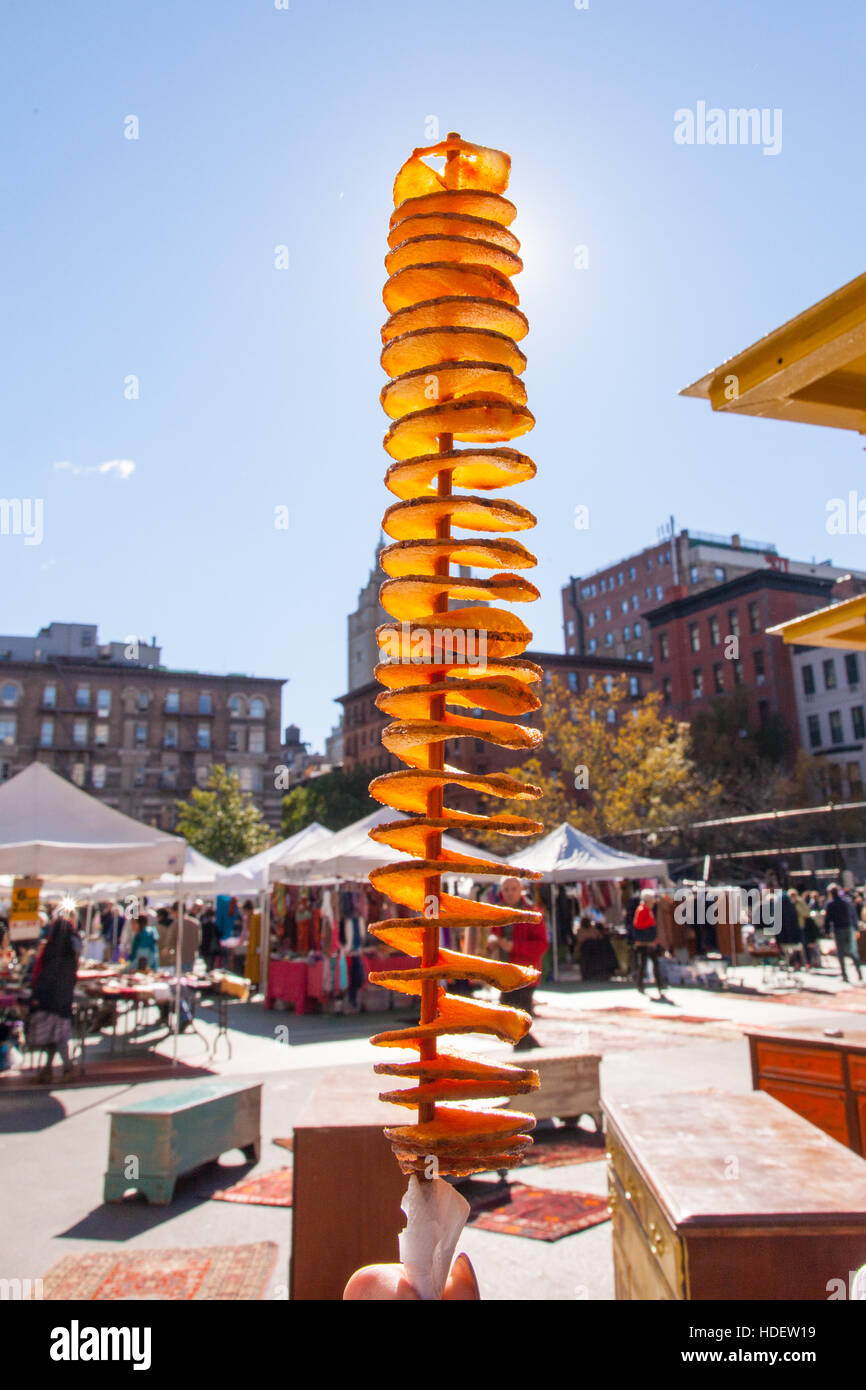 Tornado fries a deep fried potato on a stick, Grand Bazaar Sunday