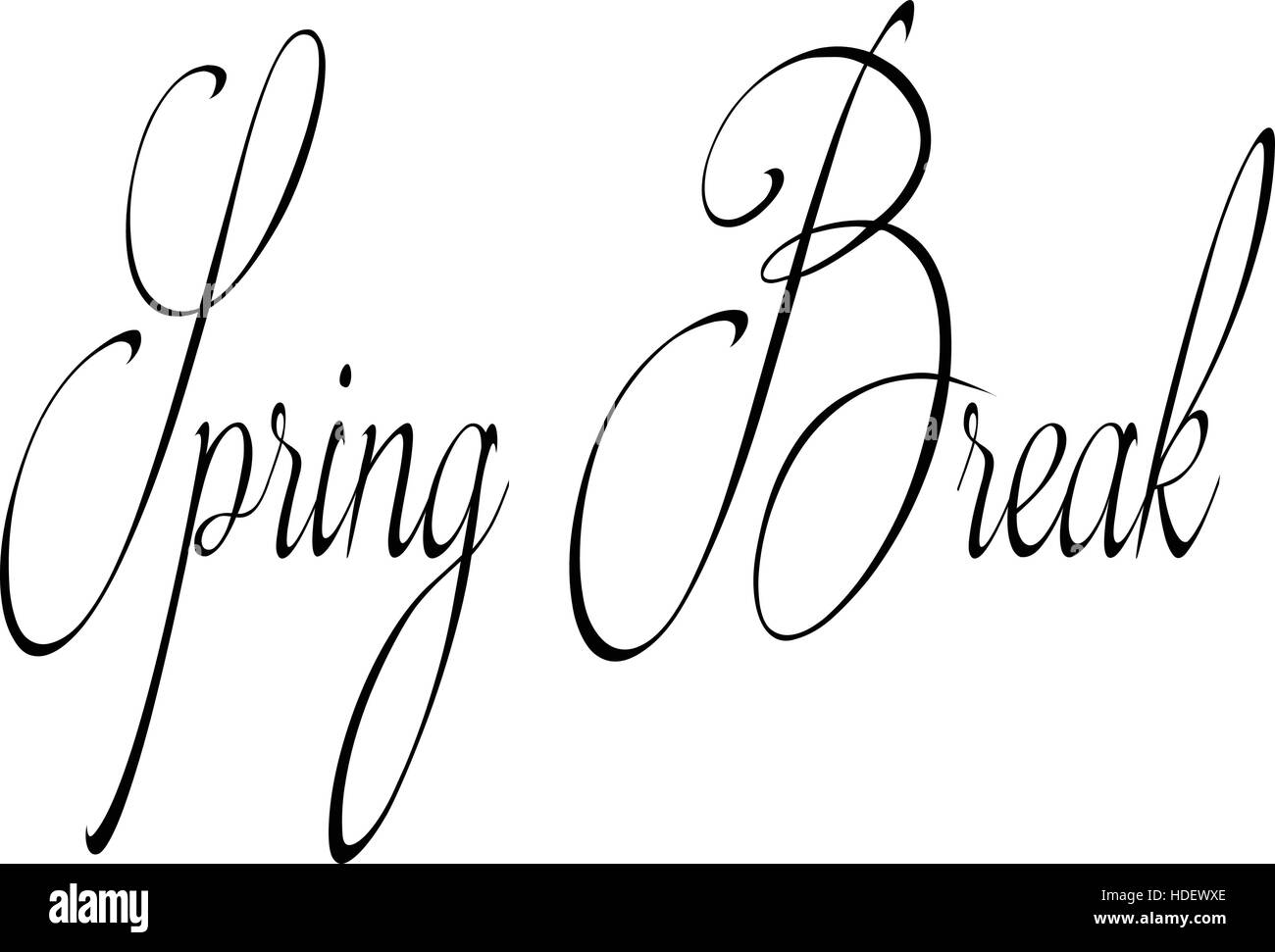 Spring Break sign Stock Vector Image & Art - Alamy