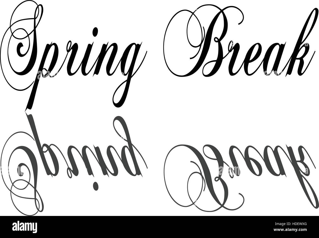 Spring Break sign Stock Vector Image & Art Alamy