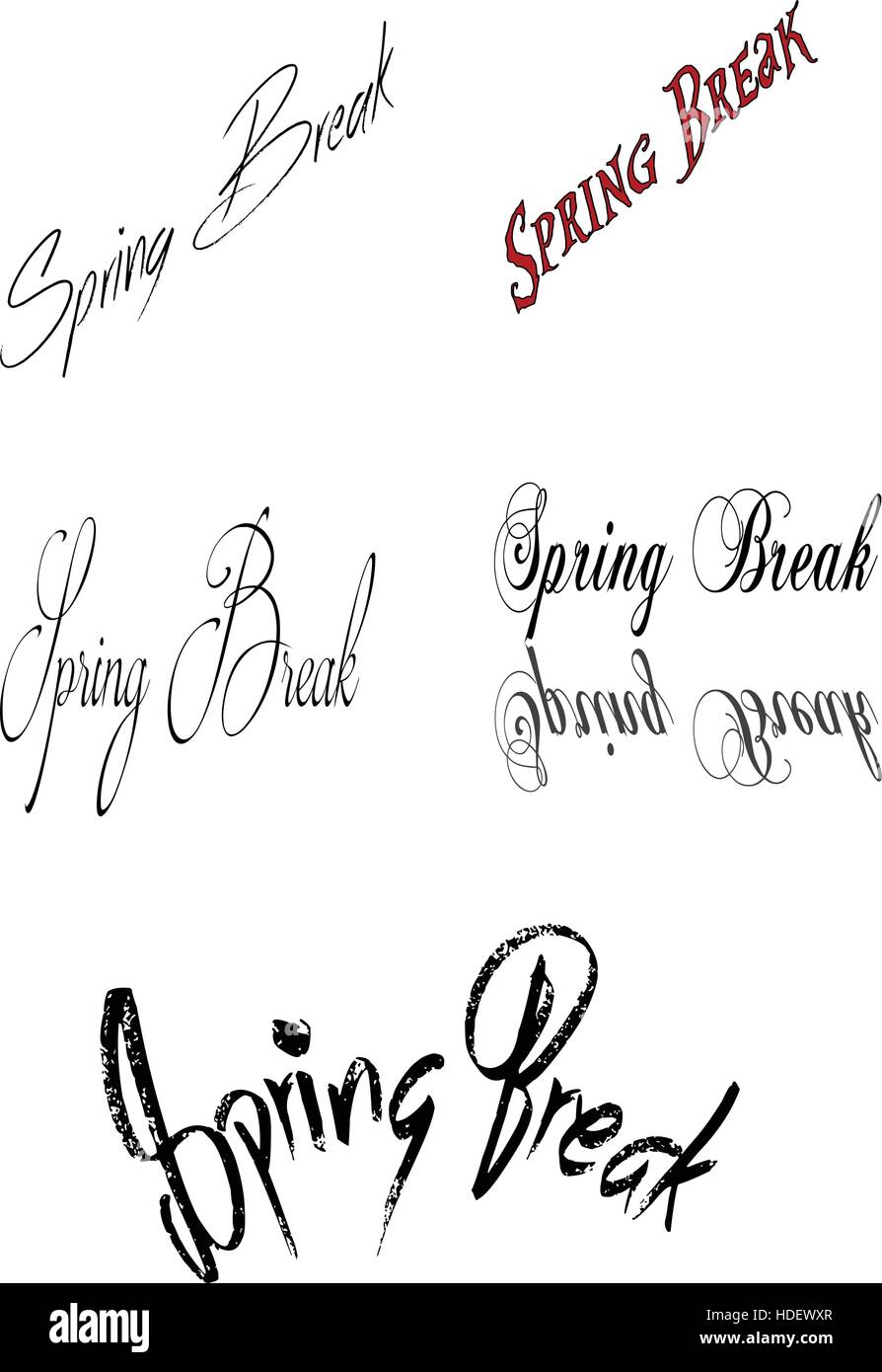 Spring Break sign Stock Vector Image & Art Alamy