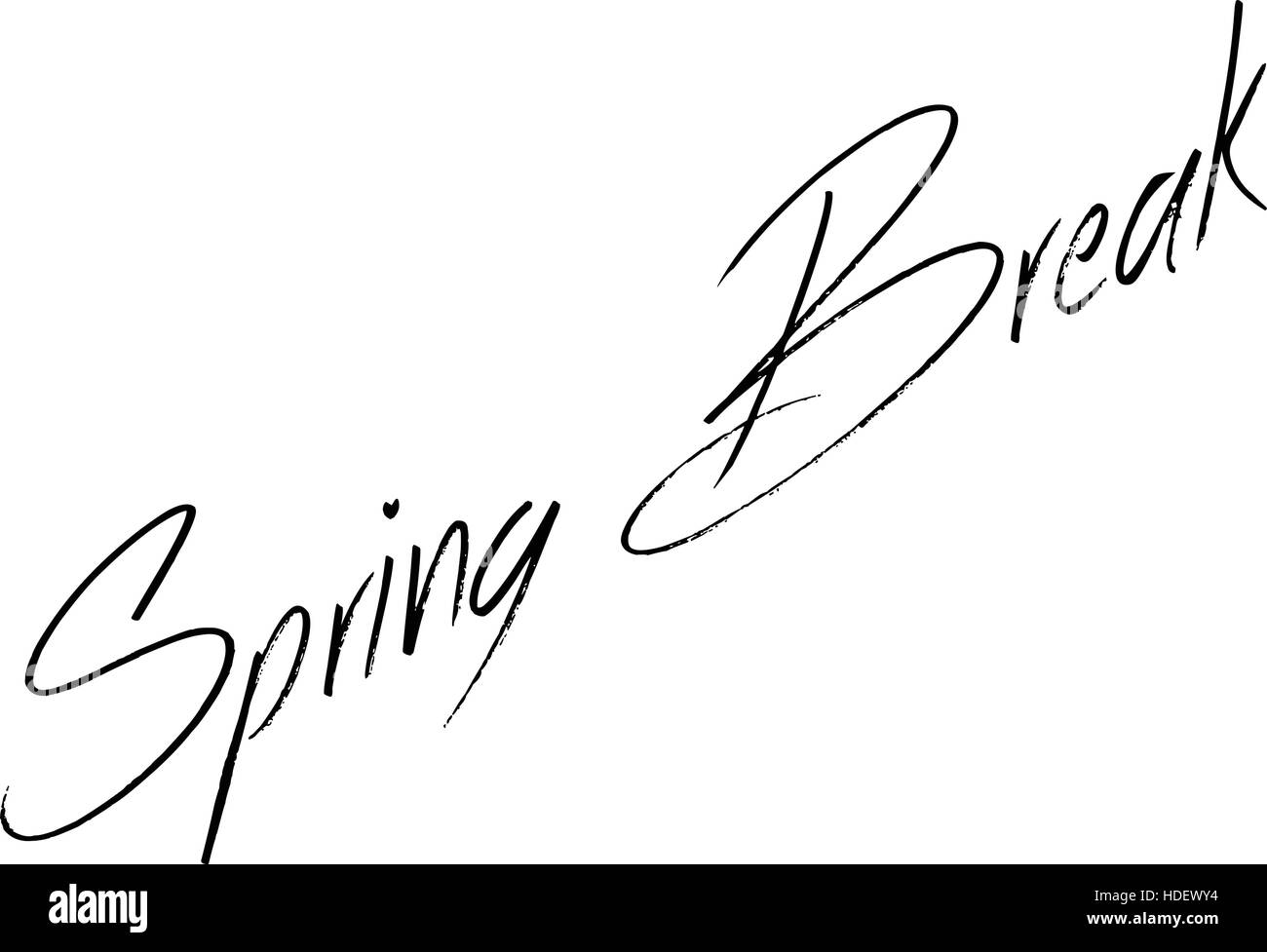 spring-break-sign-stock-vector-image-art-alamy