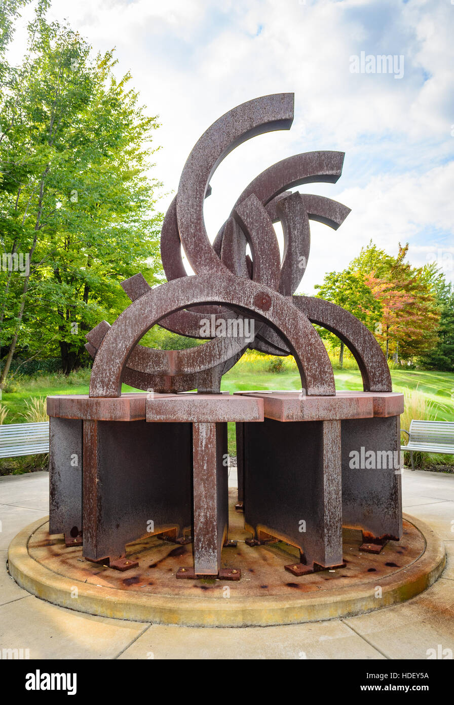 David Berger National Memorial Statue Wide Angle Stock Photo