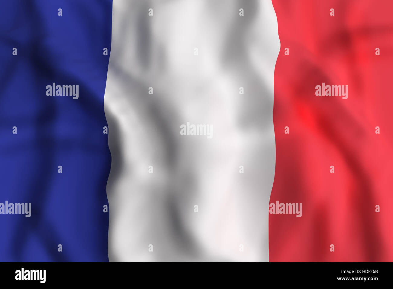 3d rendering of France flag waving Stock Photo Alamy