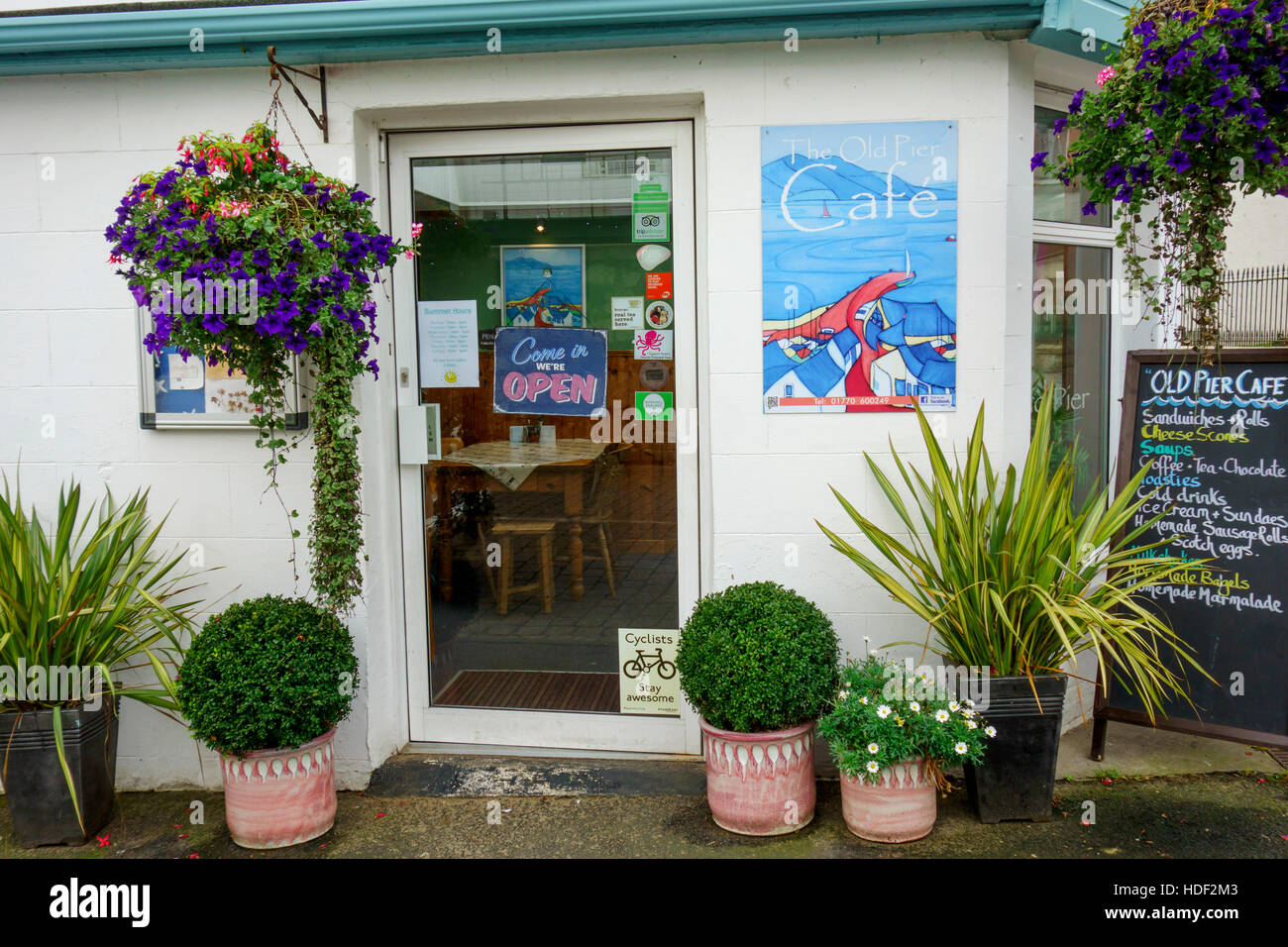 The Old Pier Tearoom in Lamlash, Isle of Arran, Scotland. Stock Photo