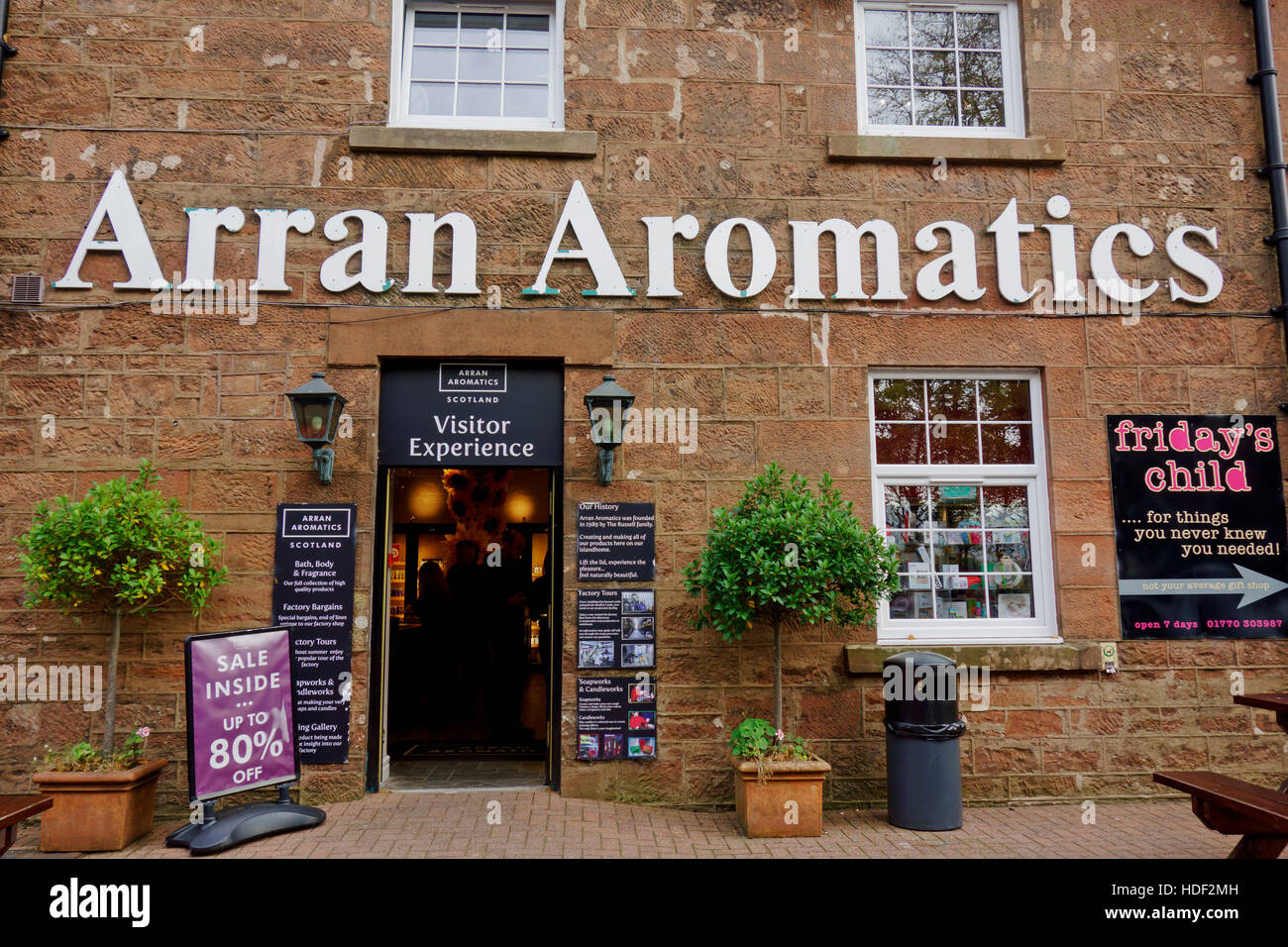 Arran Aromatics shop and visitor centre near Brodick on the Isle of